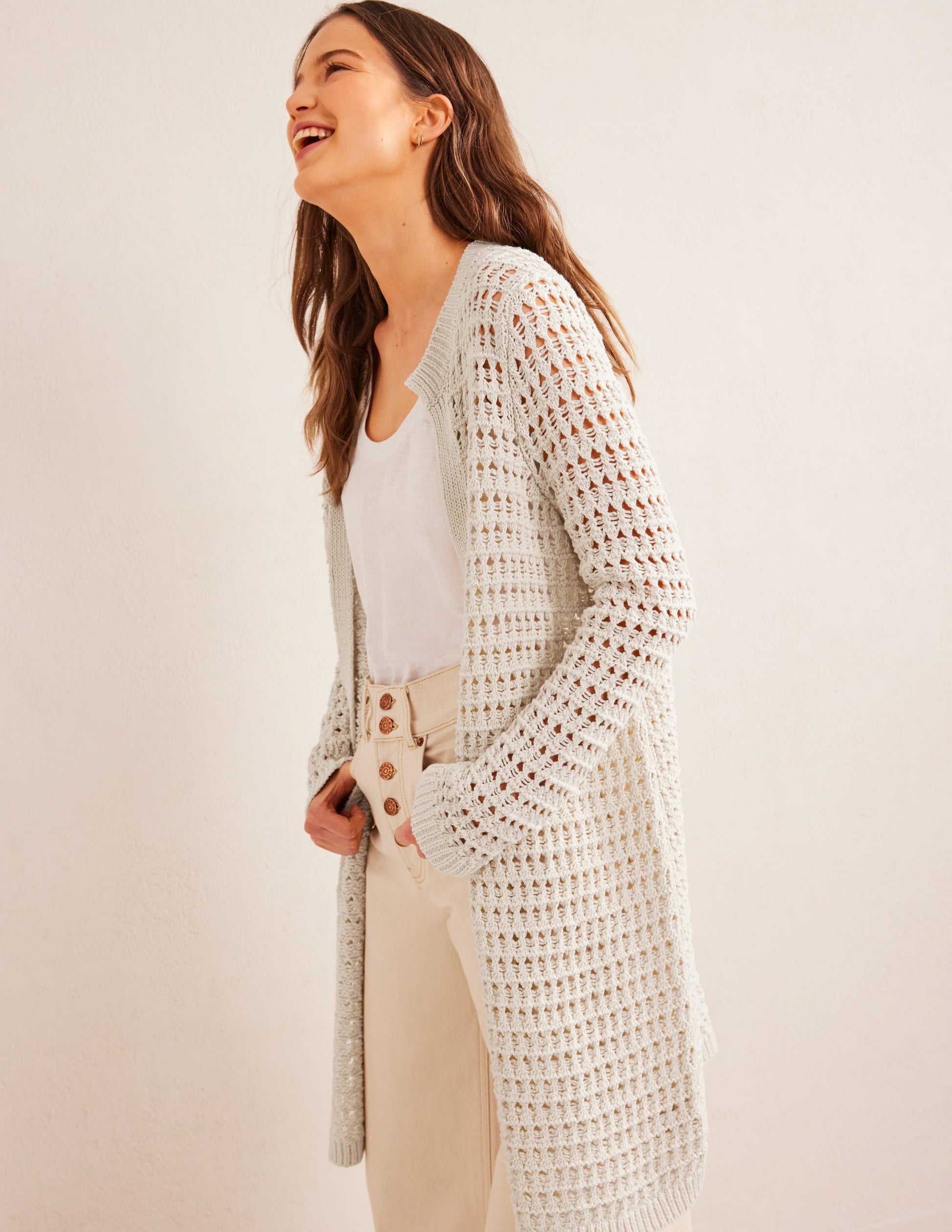 Crochet Coatigan-Warm Ivory-1