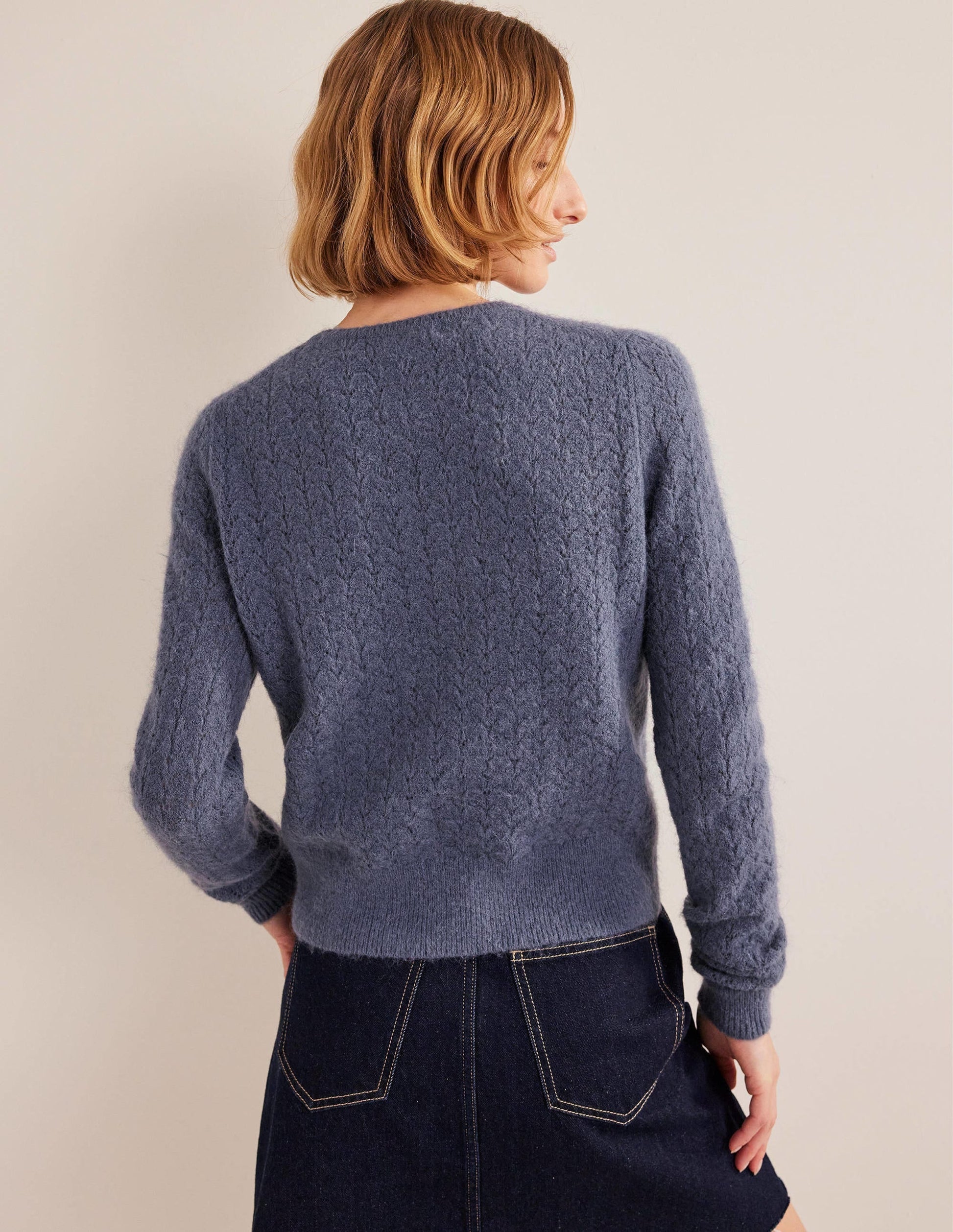 Fluffy Pointelle Jumper-Nightshadow Blue-3