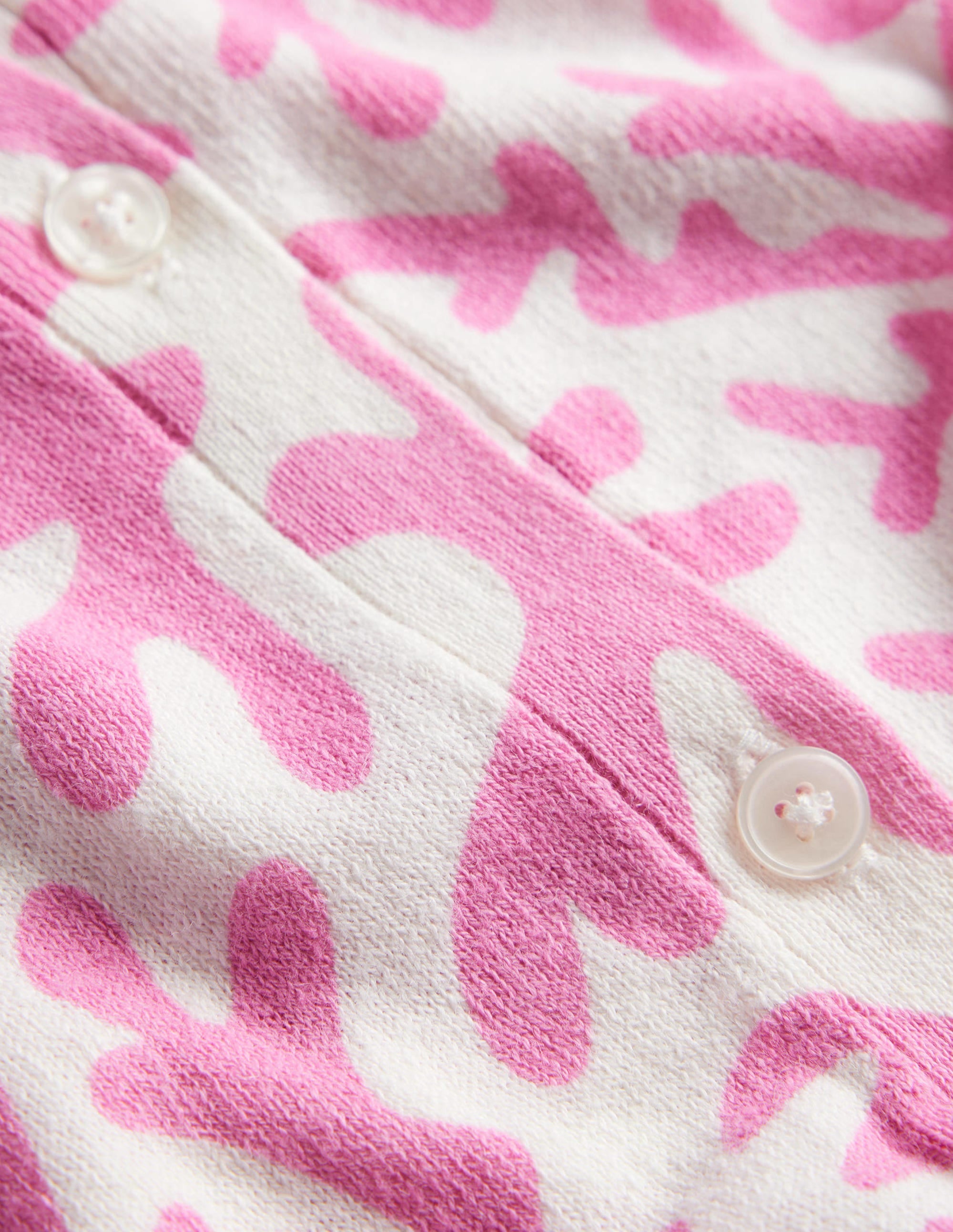 Printed Beach Cardigan-Plum Blossom, Abstract Foliage - Image 6