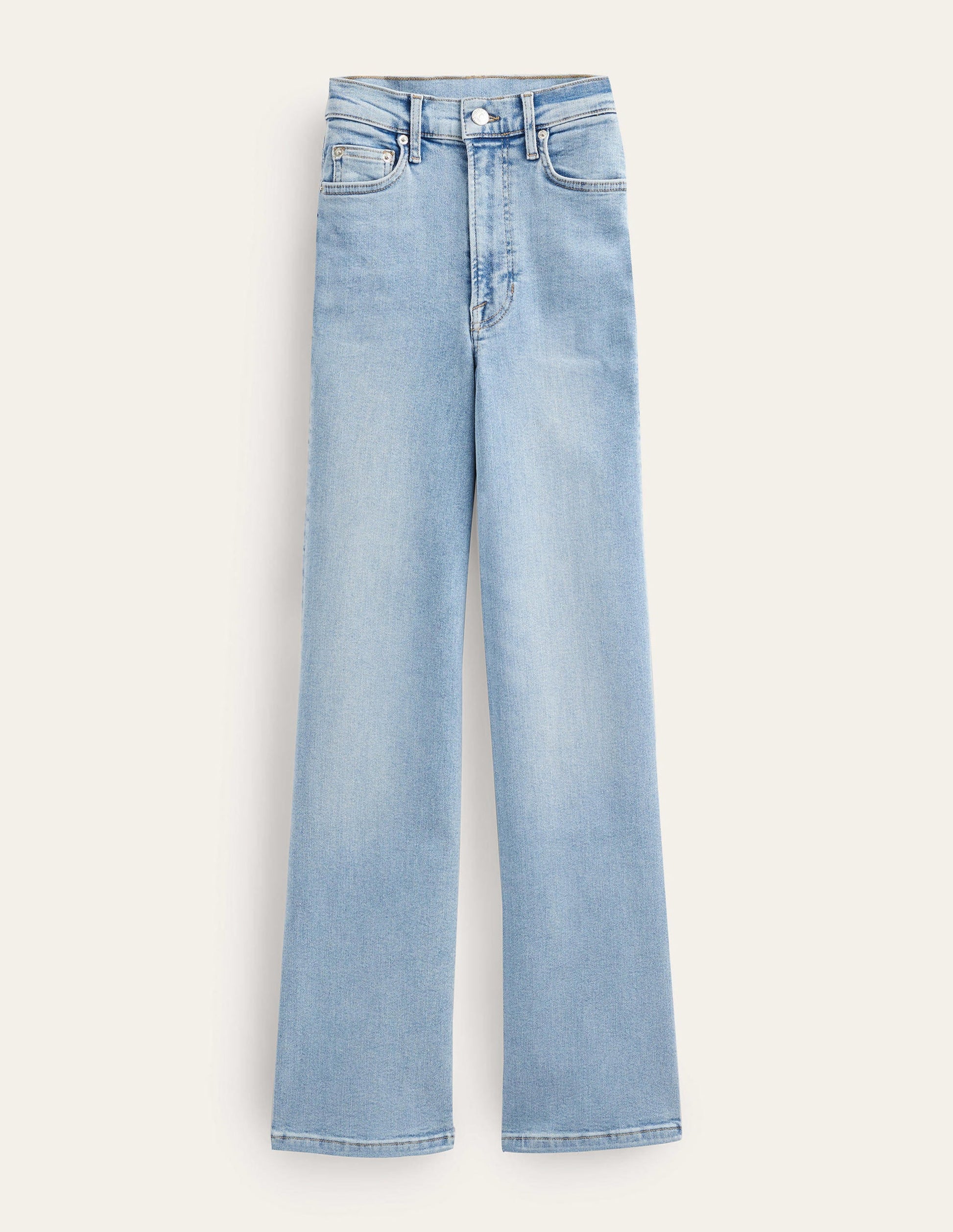 High Rise True Straight Jeans-Light Vintage-7