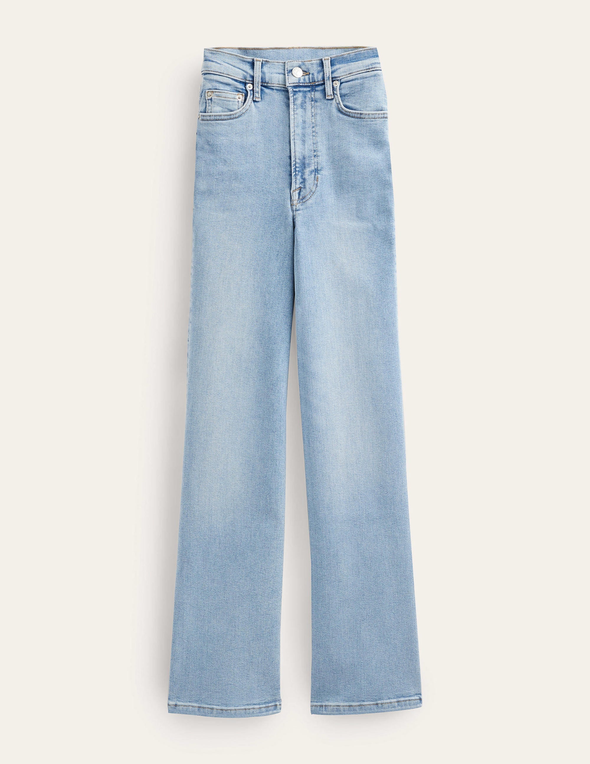 High Rise True Straight Jeans-Light Vintage - Image 7
