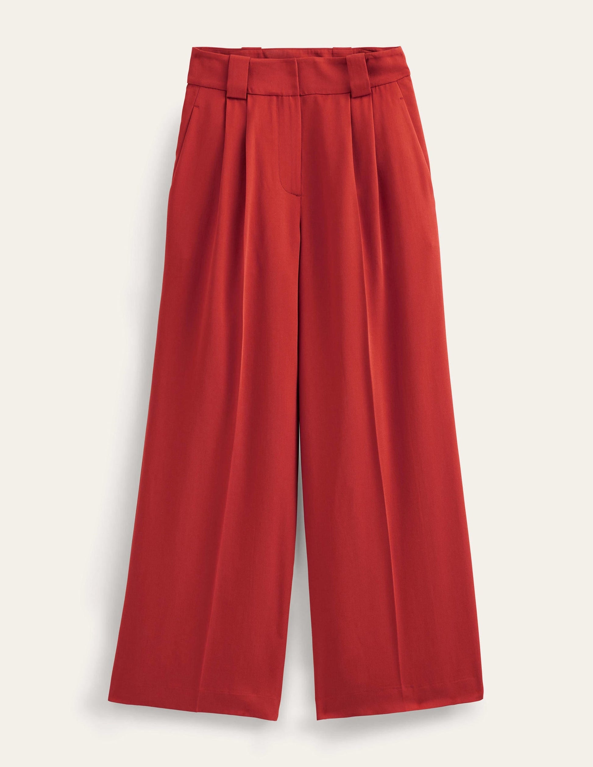 Islington Wide Leg Trousers-Tomato-5