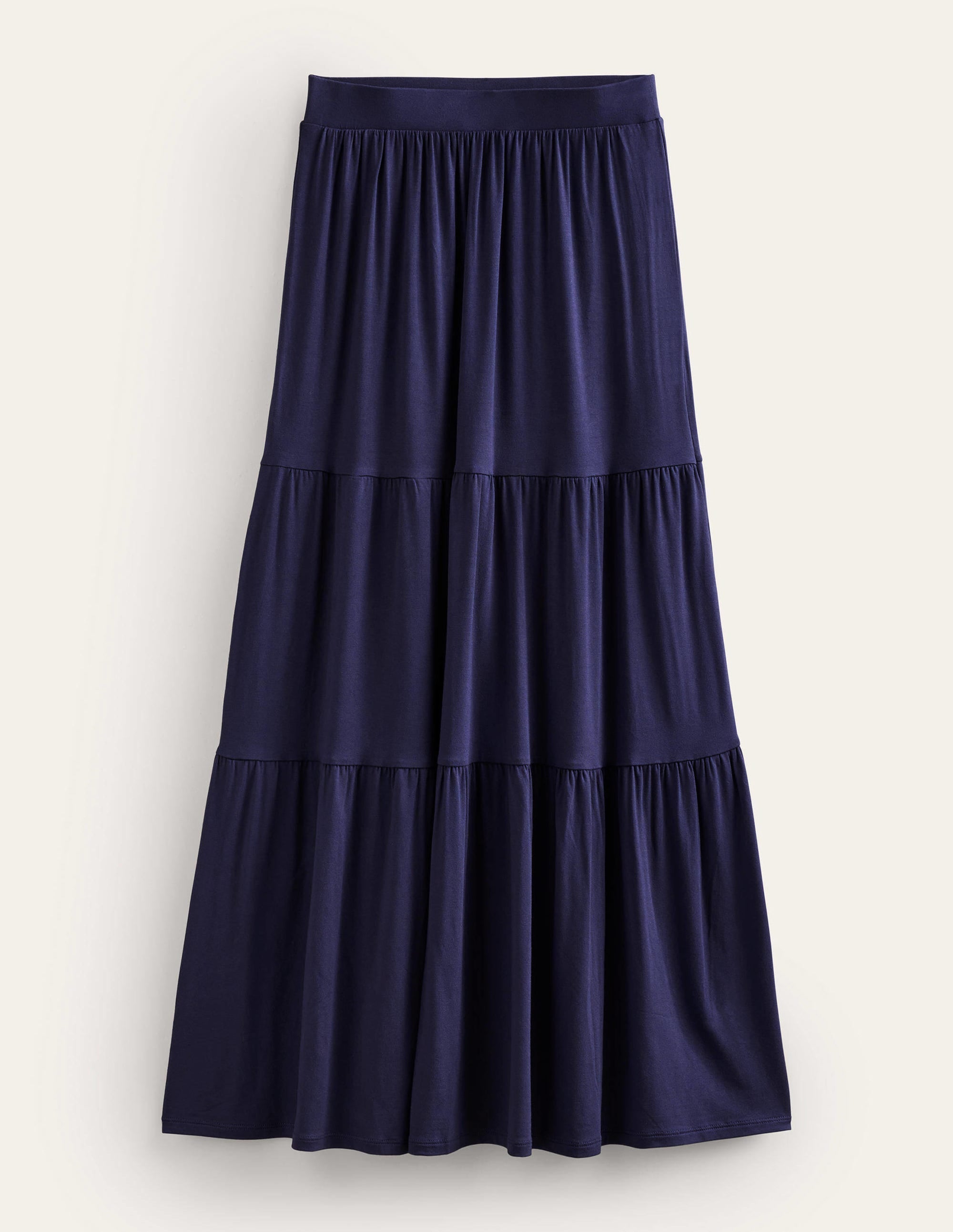 Jersey Maxi Skirt-Navy - Image 6
