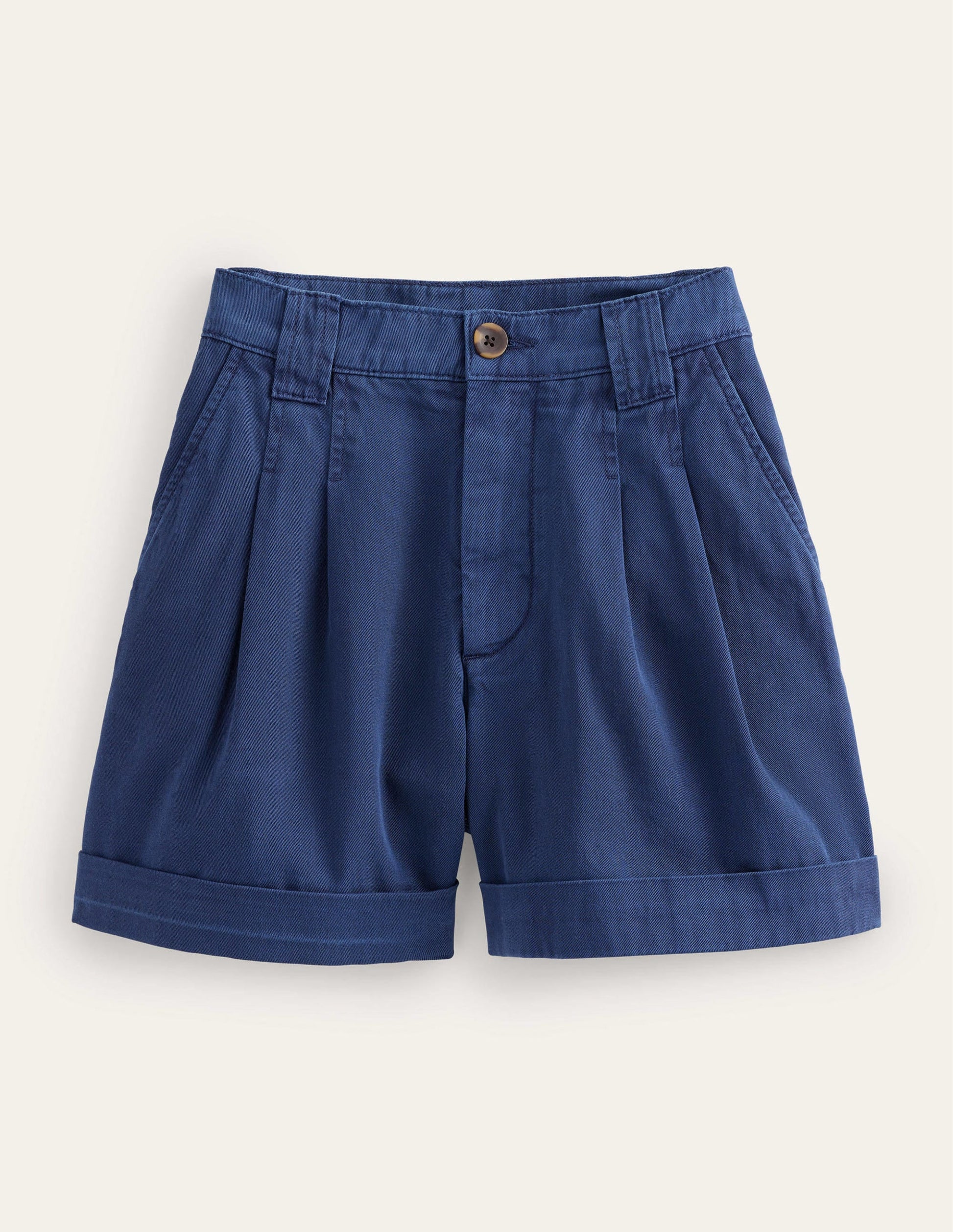 Casual Cotton Shorts-Night Blue-5