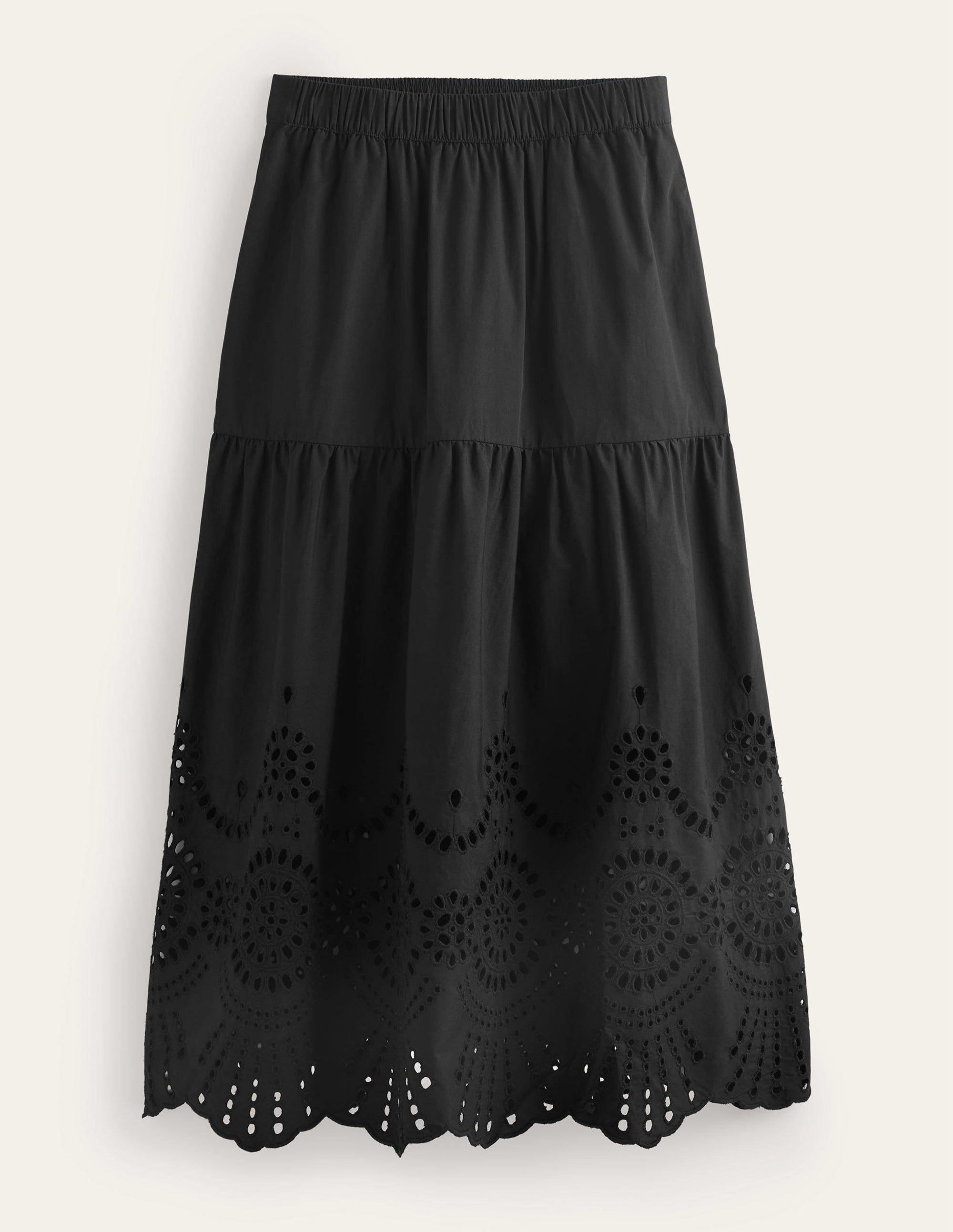 Full Broderie Skirt-Black - Image 5