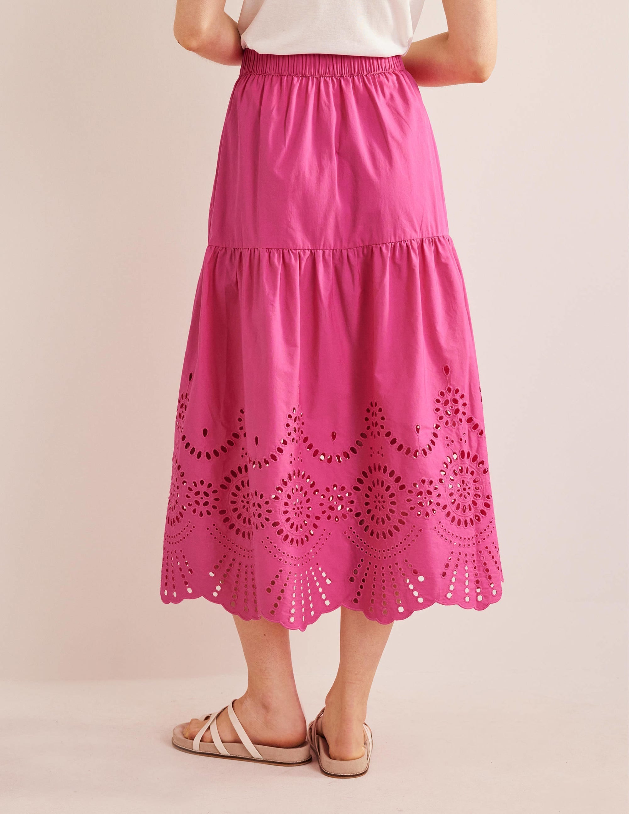 Full Broderie Skirt-Festival Pink - Image 3