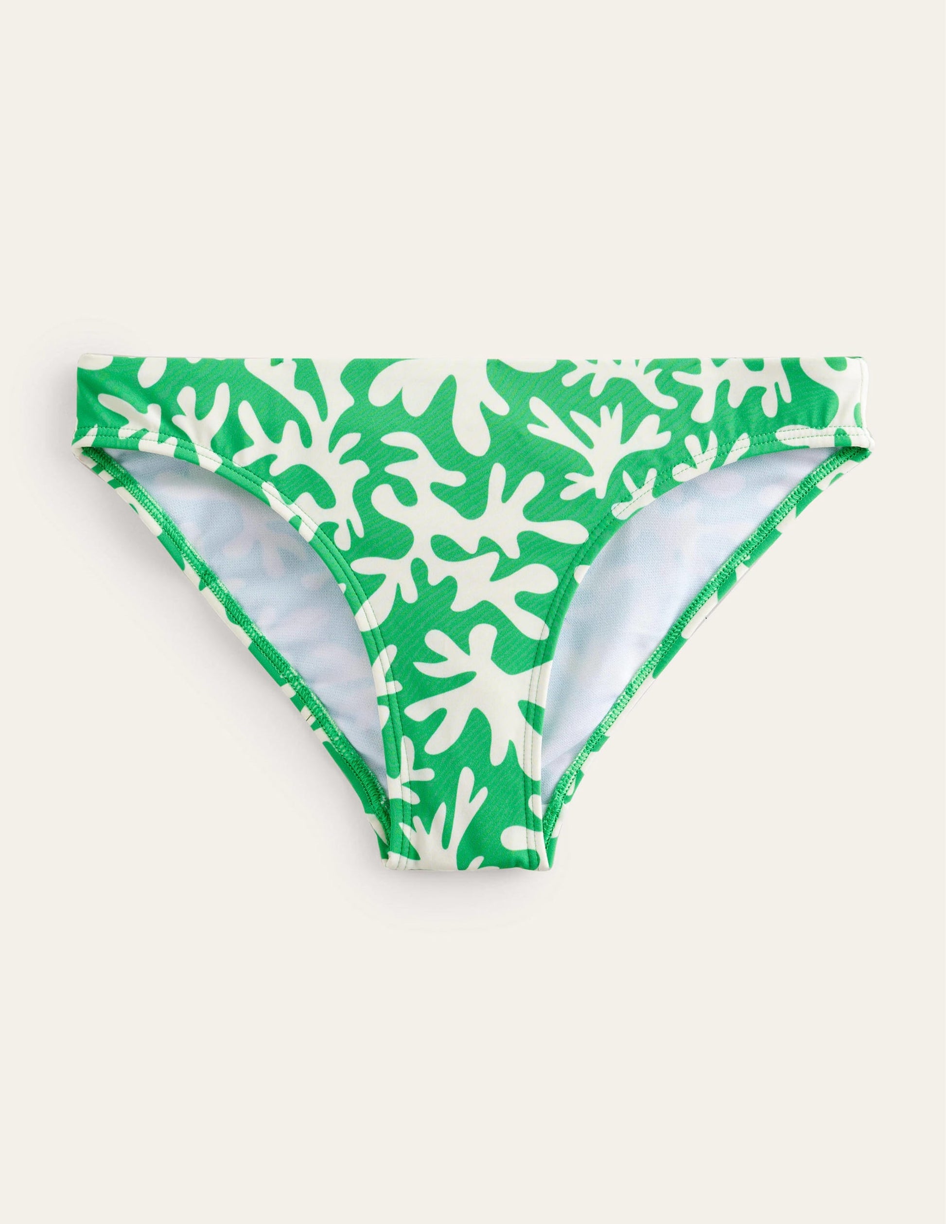 Classic Bikini Bottoms-Green, Abstract Foliage-5
