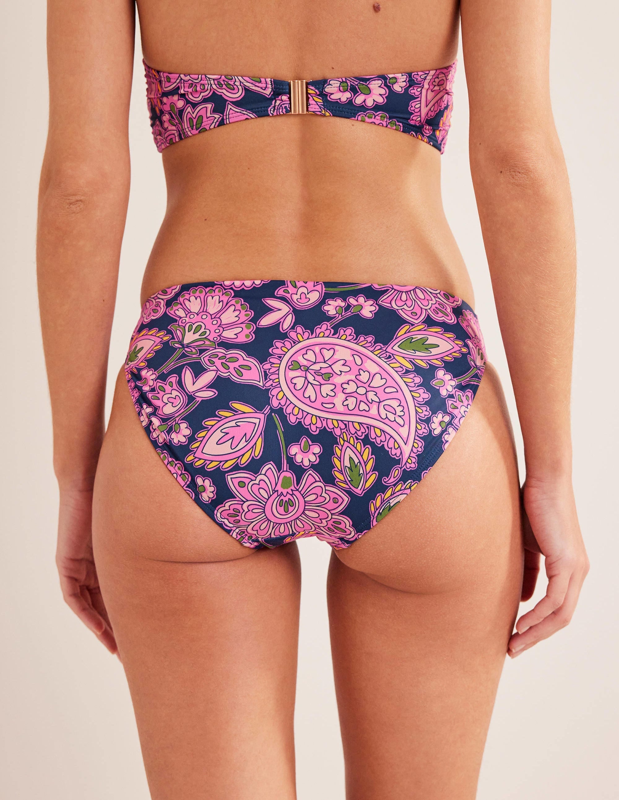 Classic Bikini Bottoms-Navy, Paisley Terrace - Image 3