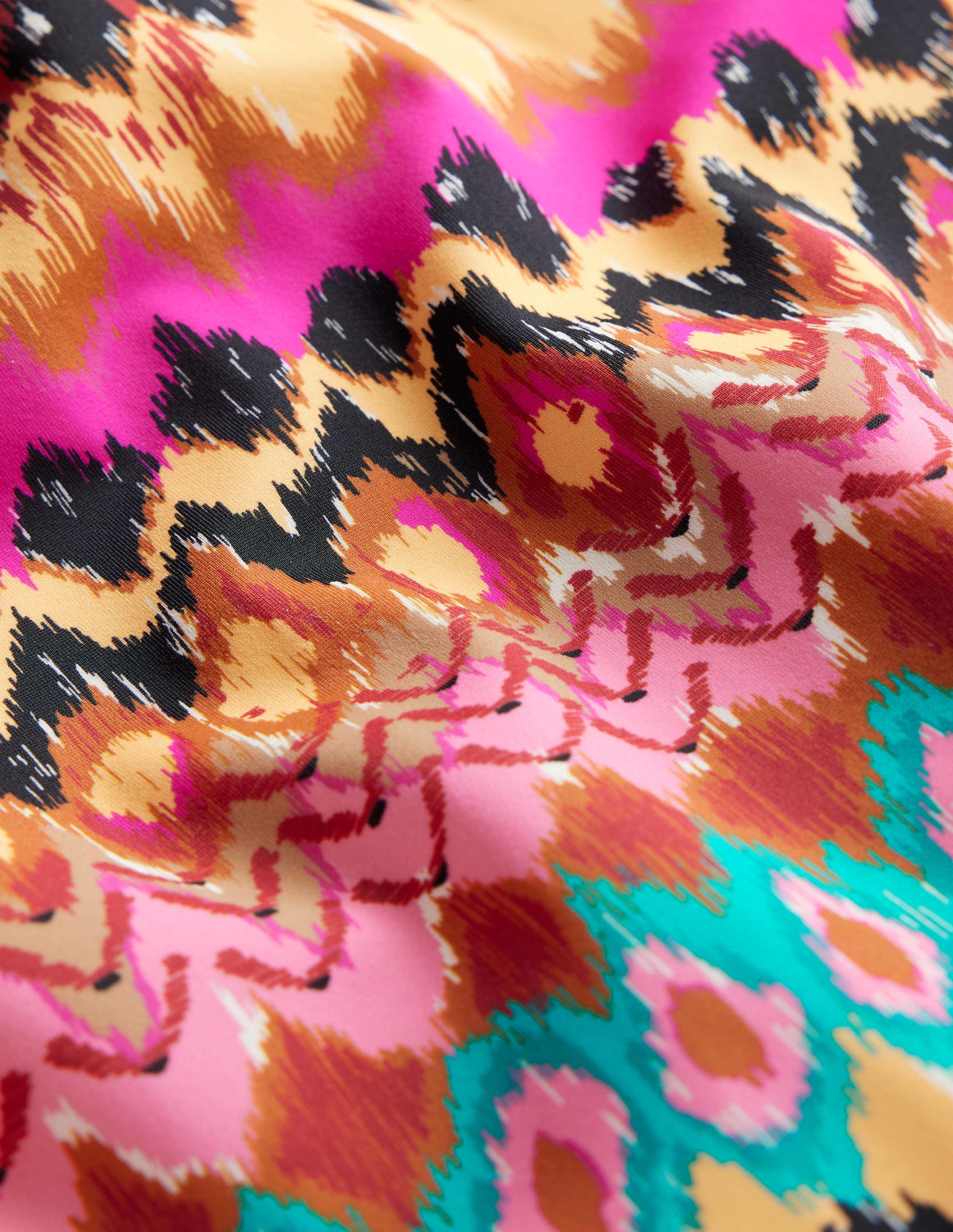 Cap Sleeve Tie Swimsuit-Multi Ikat - Image 8