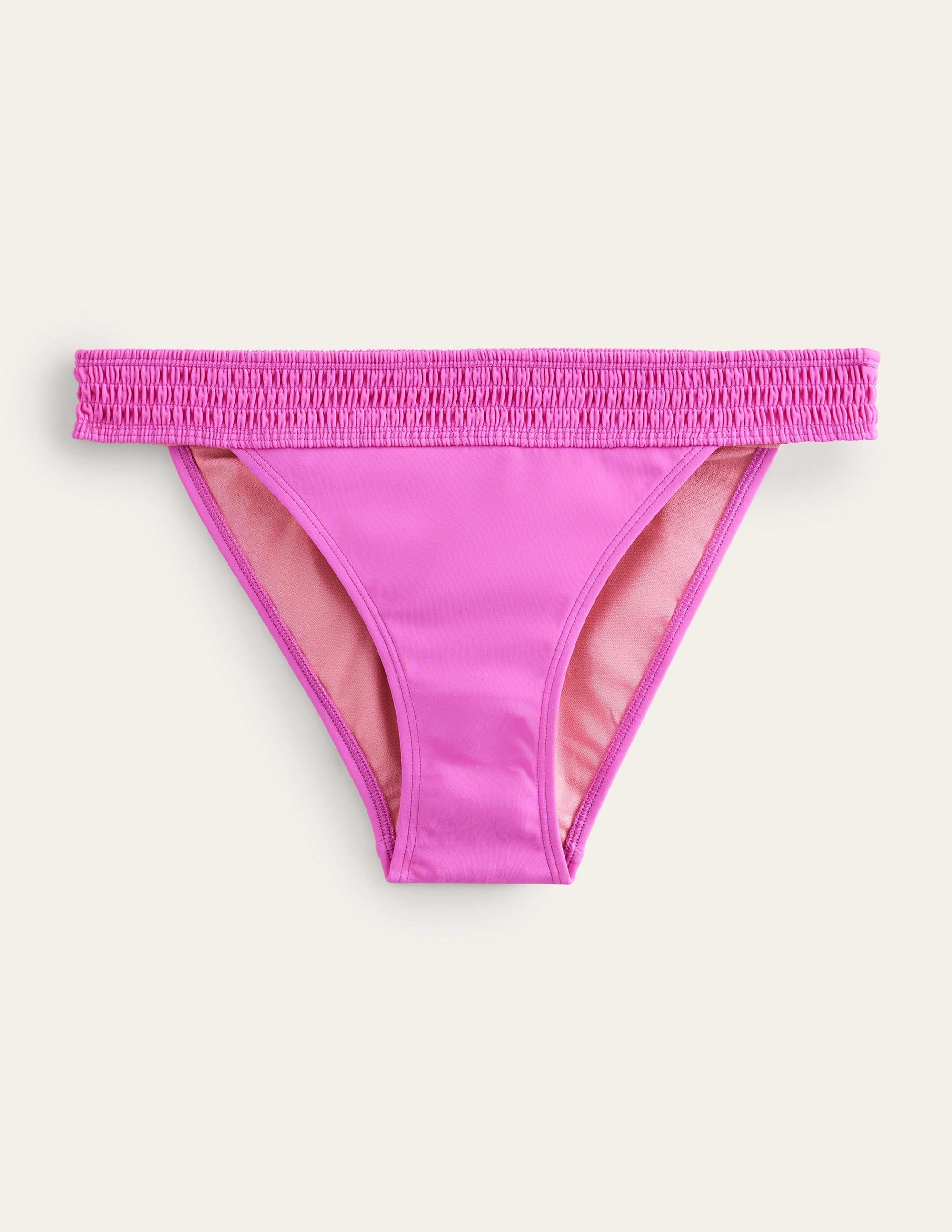 Milos Smocked Bikini Bottoms-Amazing Pink - Image 5