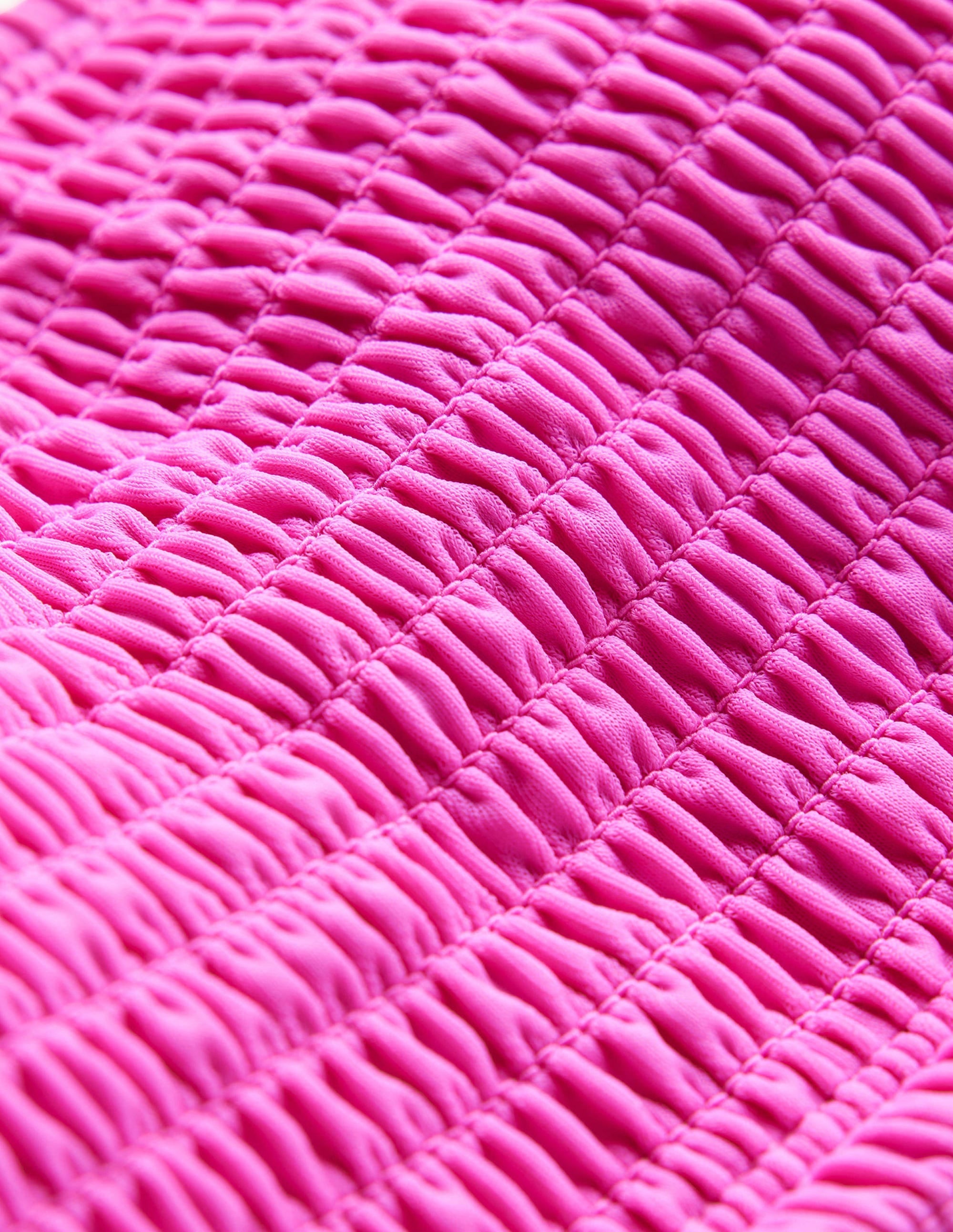 Milos Smocked  Bikini Top-Amazing Pink - Image 6