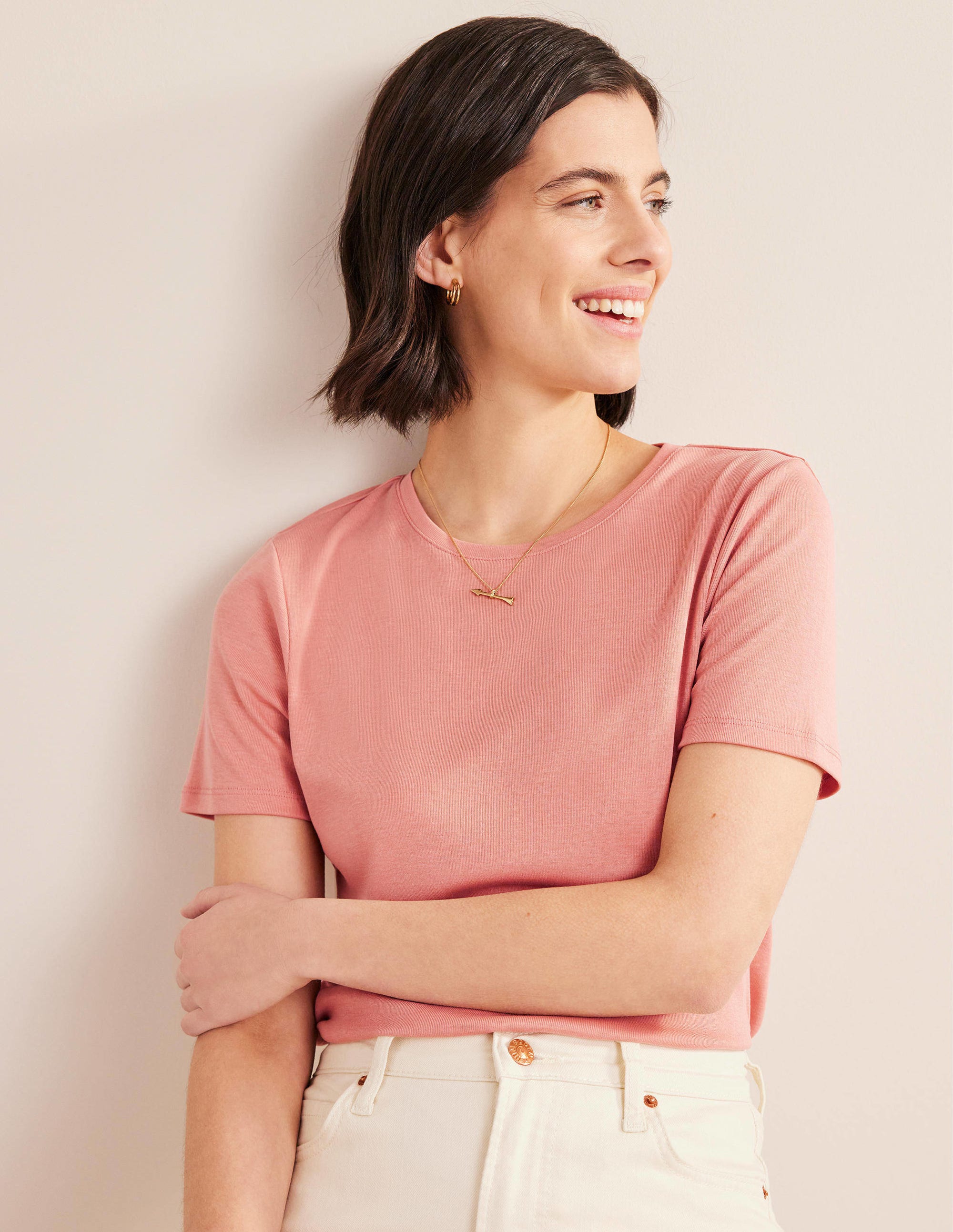 Soft Touch T-Shirt-Pink - Image 4