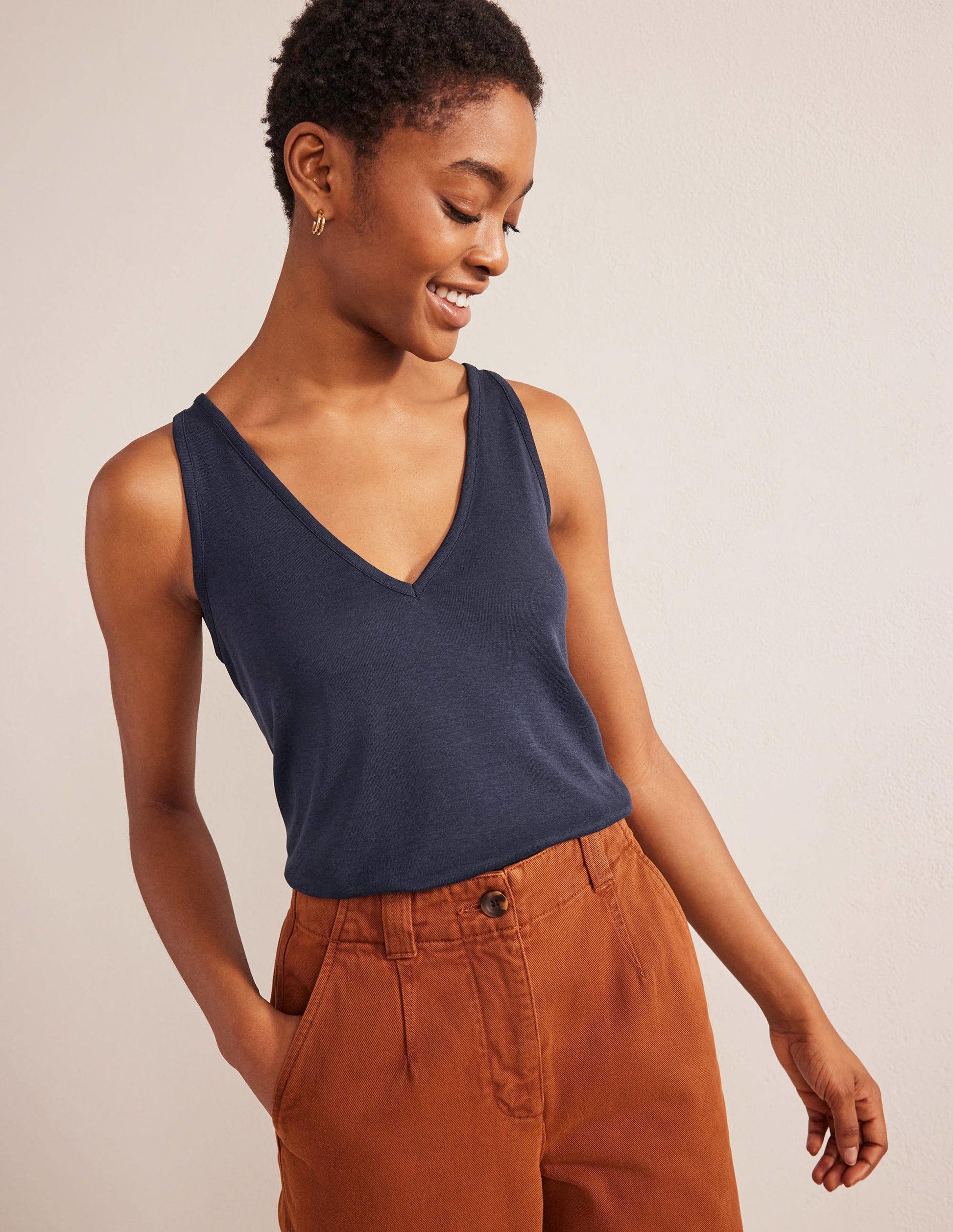 Soft Touch Vest-Navy-1