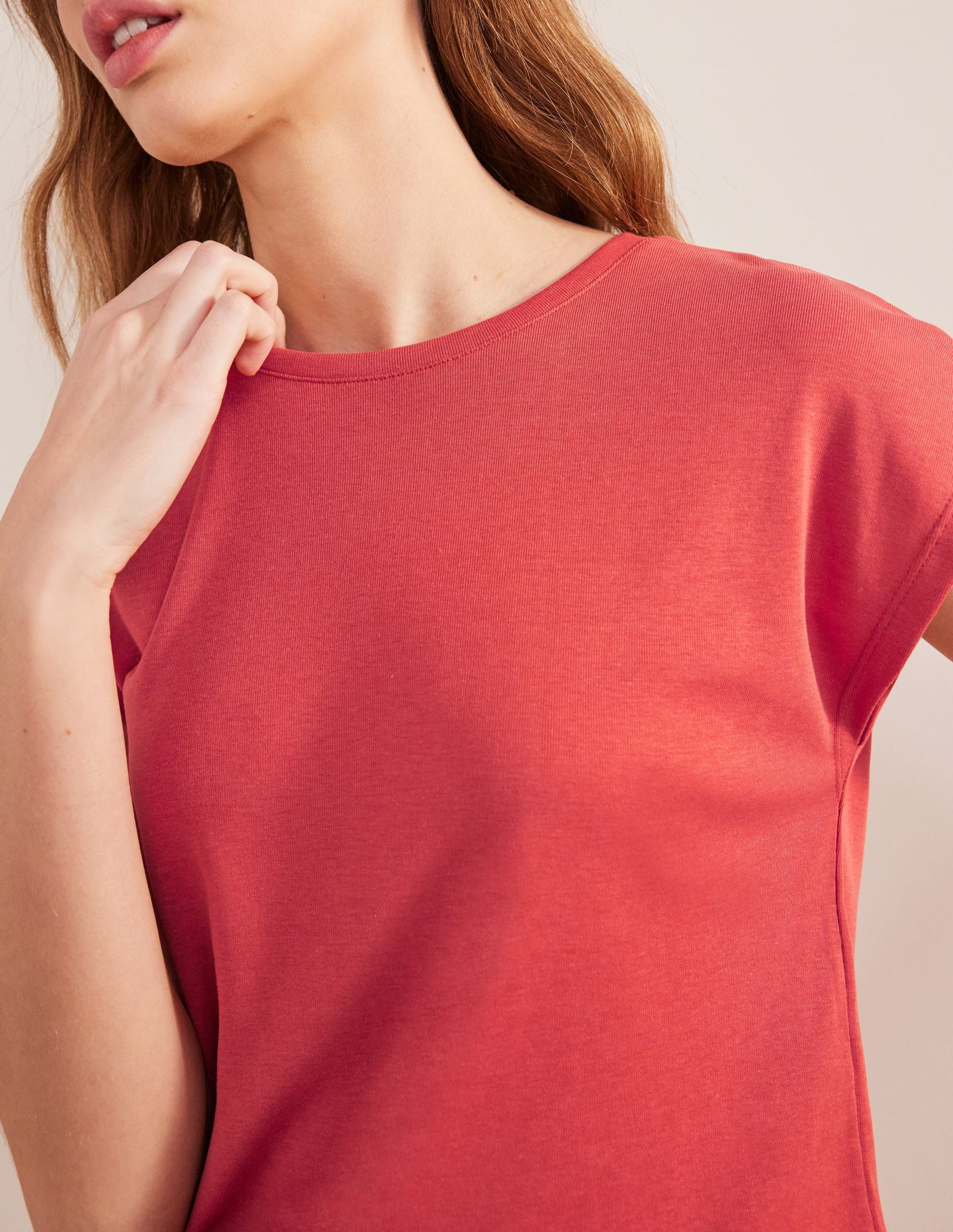 Soft Touch Sleeveless Top-Tomato-2