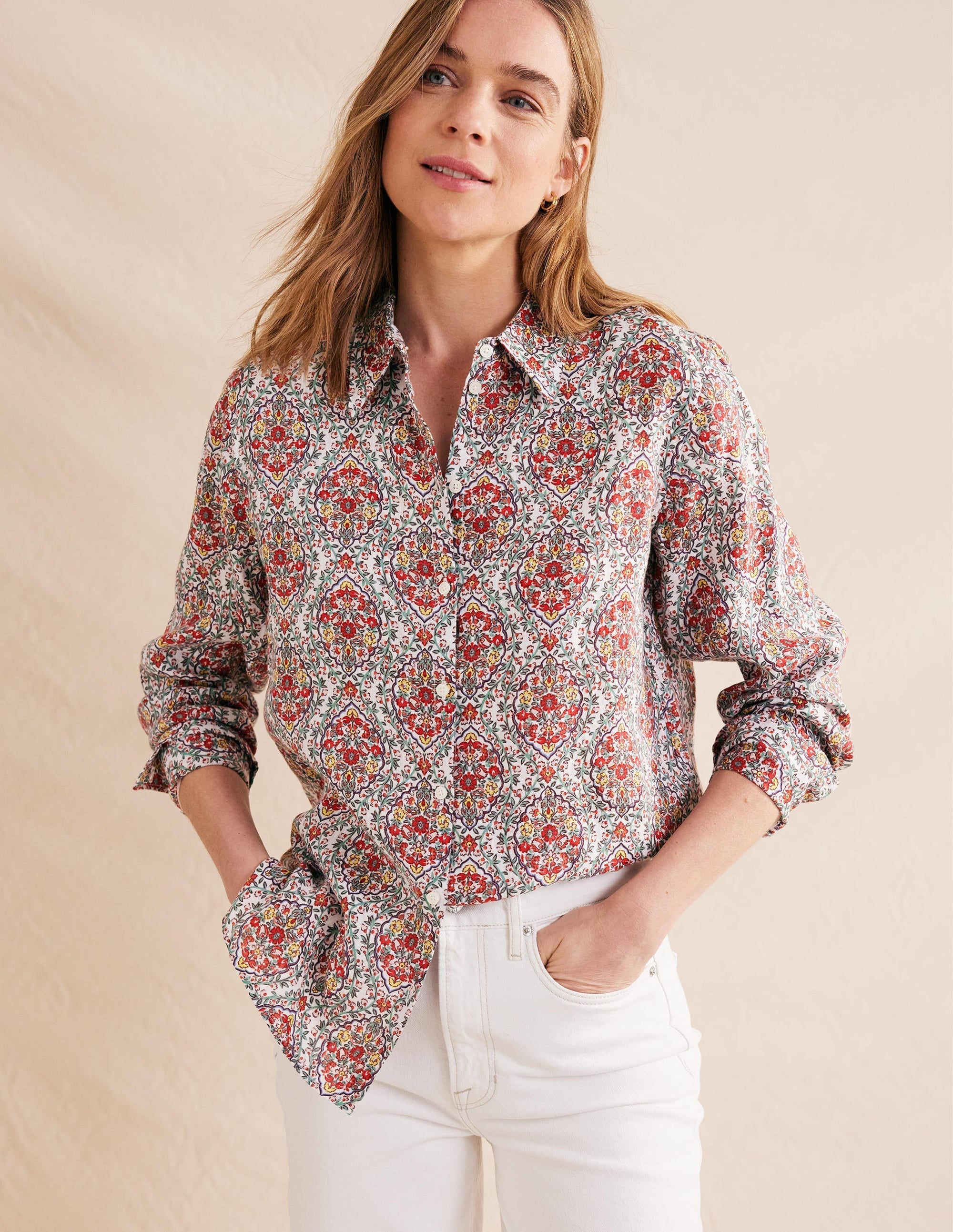 New Linen Shirt-Multi, Vine Terrace - Image 4