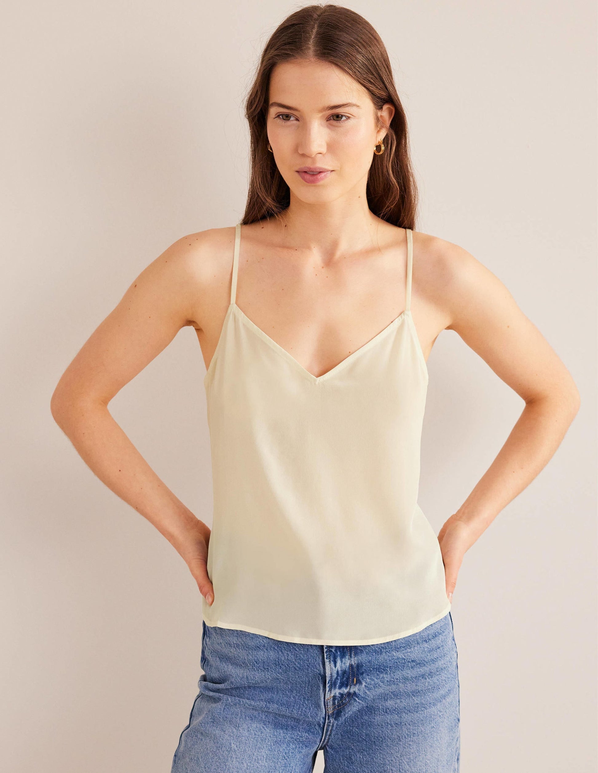 Silk Cami-Ivory-1