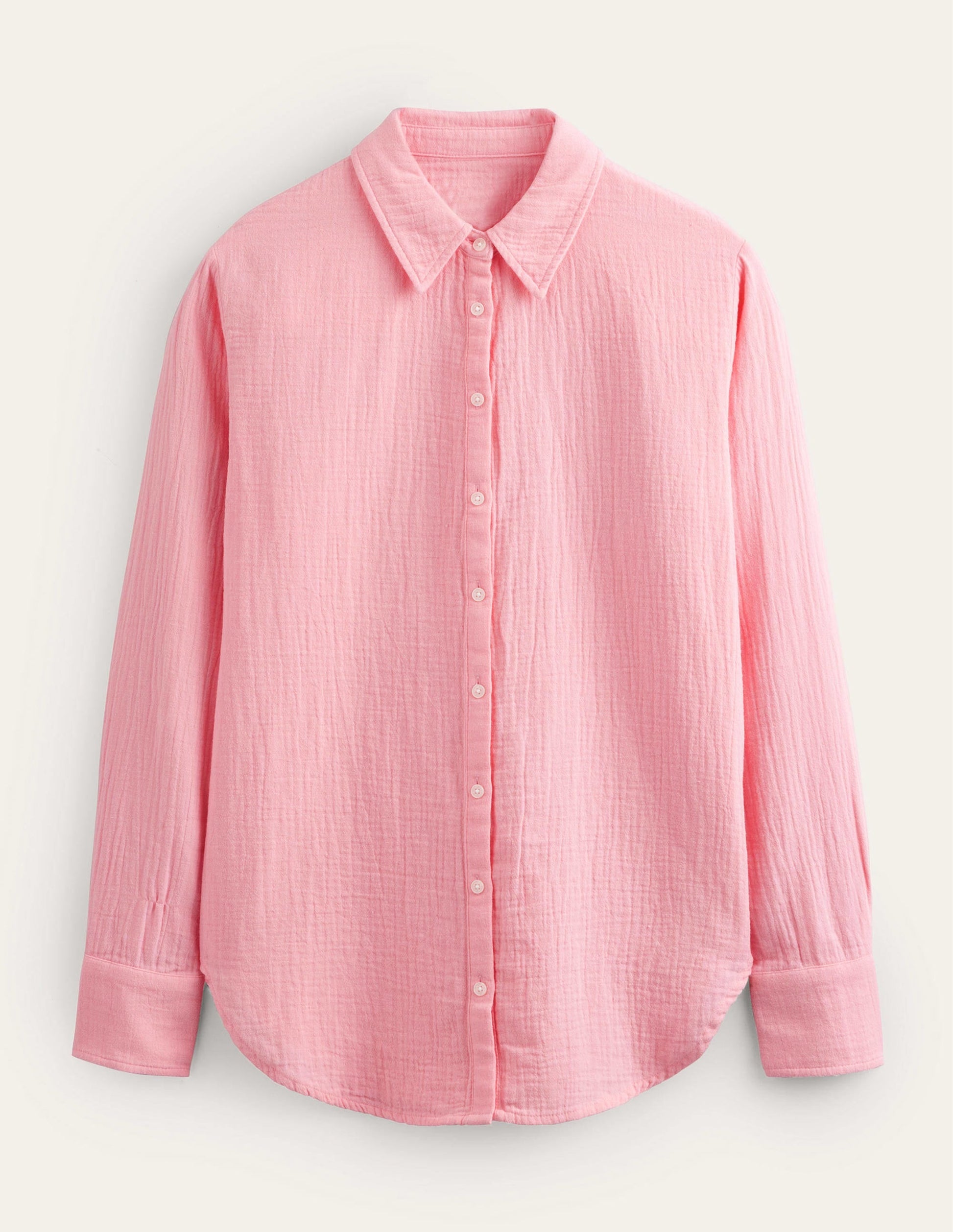 Cotton Texture Shirt-Dahlia Pink-5