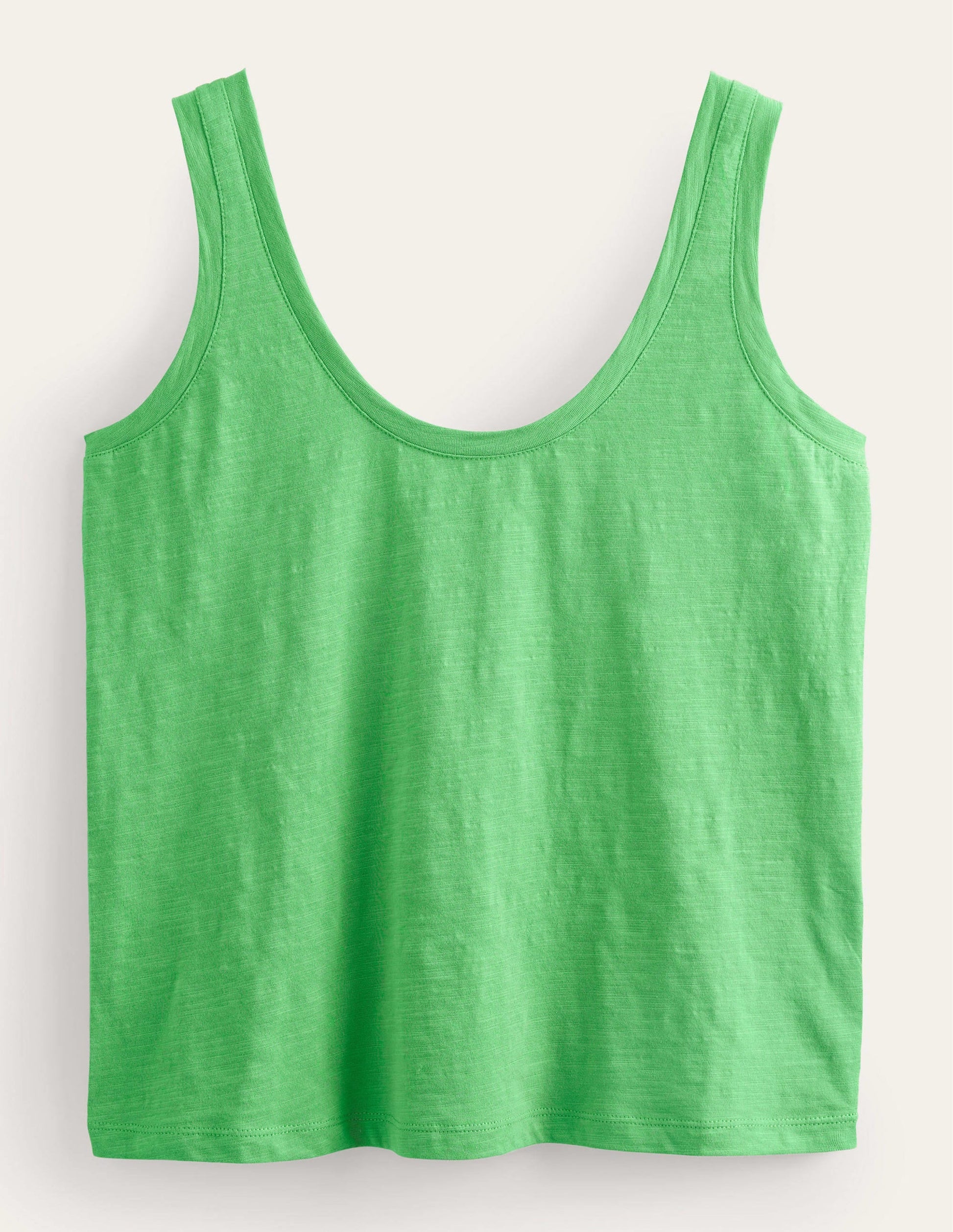 Relaxed Scoop Neck Vest-Green Bee-5