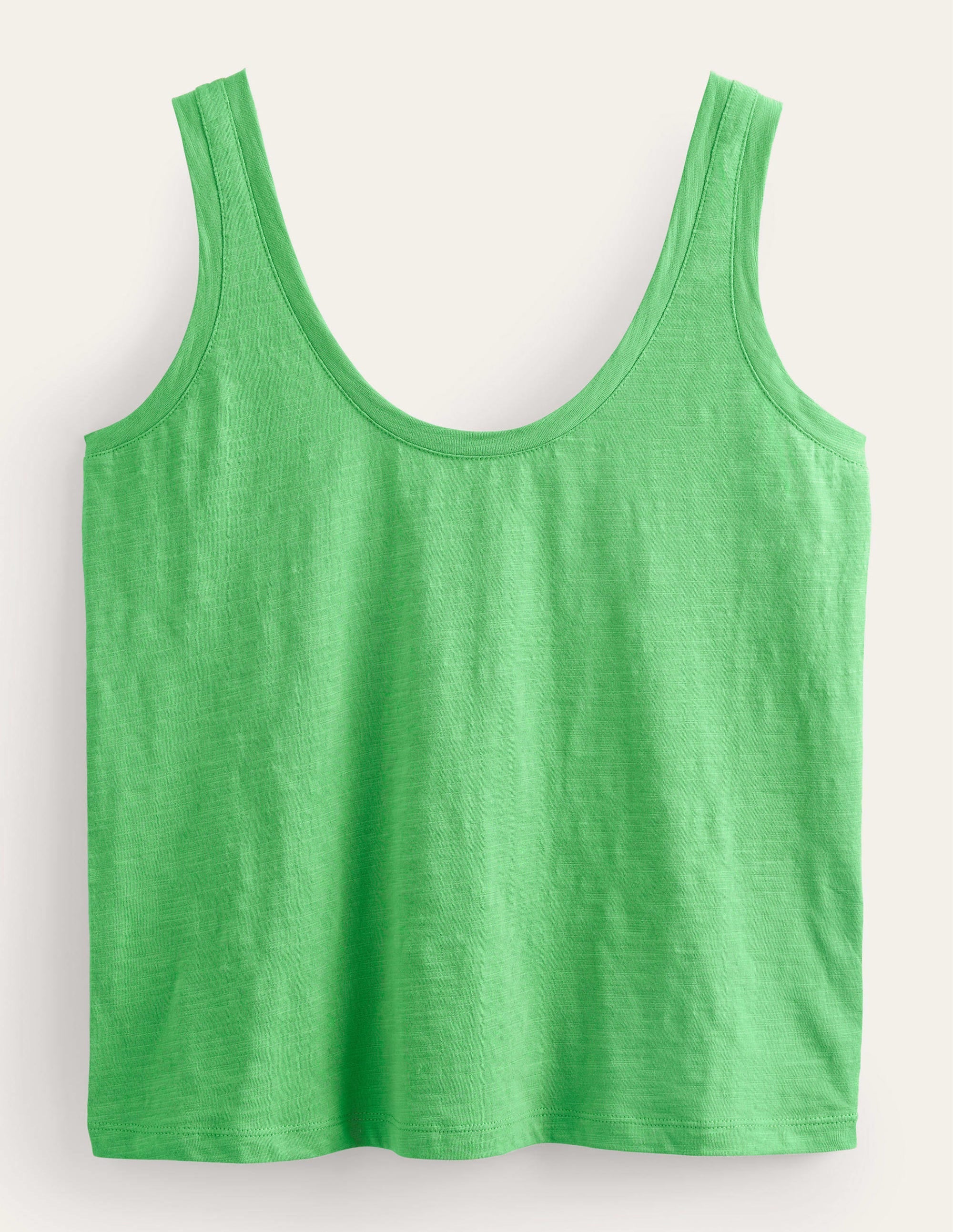 Relaxed Scoop Neck Vest-Green Bee - Image 5