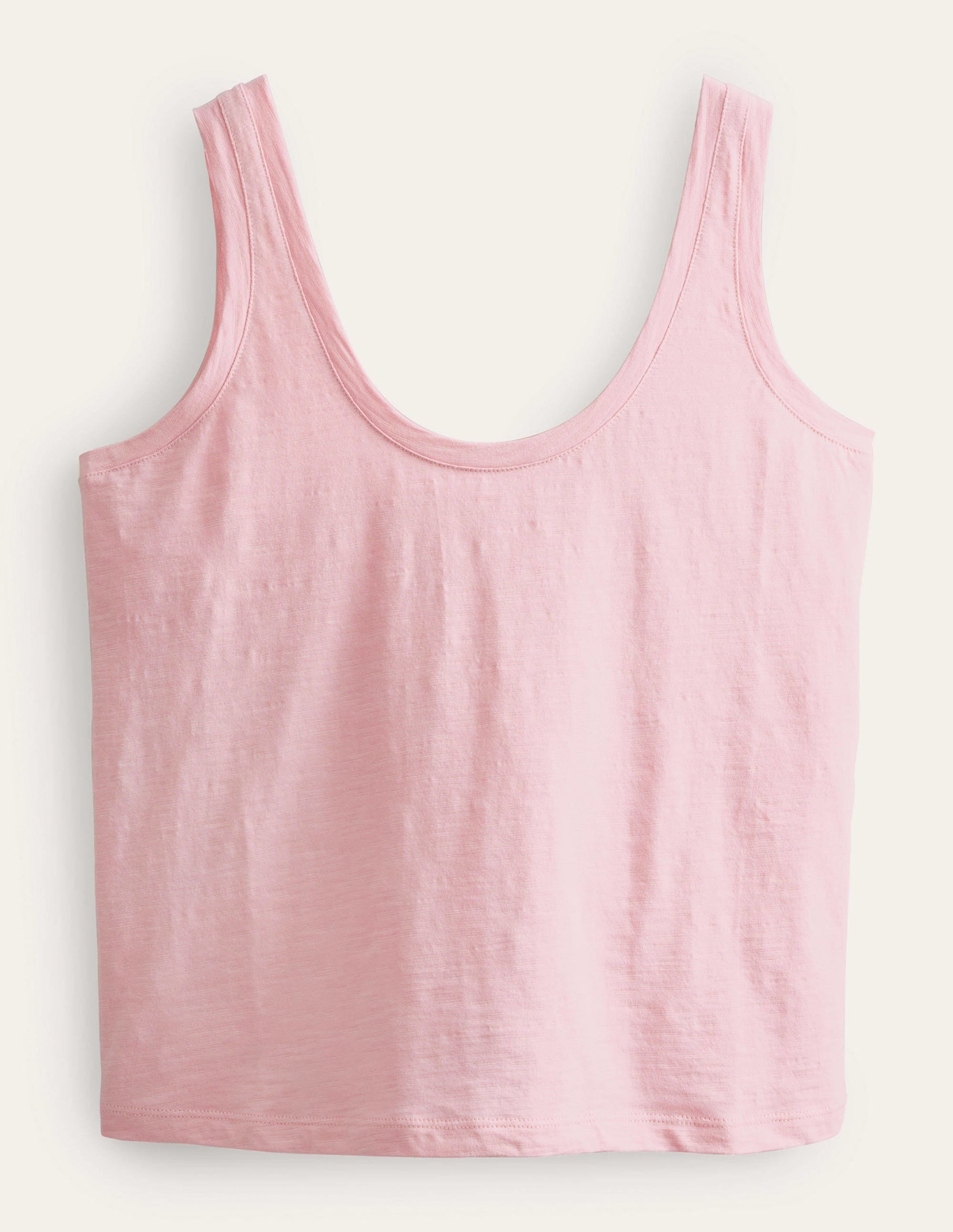 Relaxed Scoop Neck Vest-Cameo Pink - Image 6