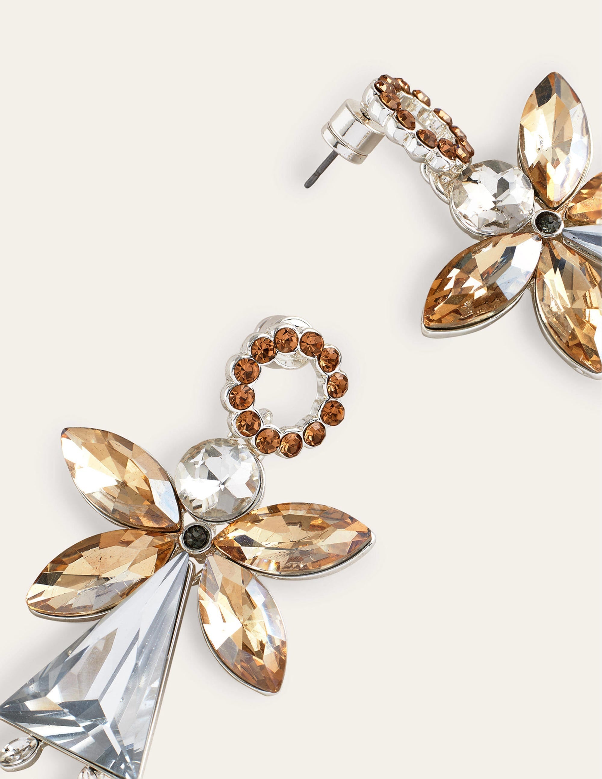 Festive Jewelled Earrings-Angel - Image 3