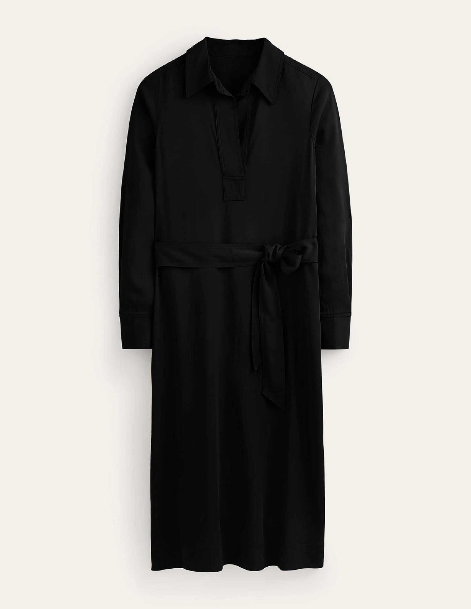 Clean Midi Pop Over Dress-Black-5