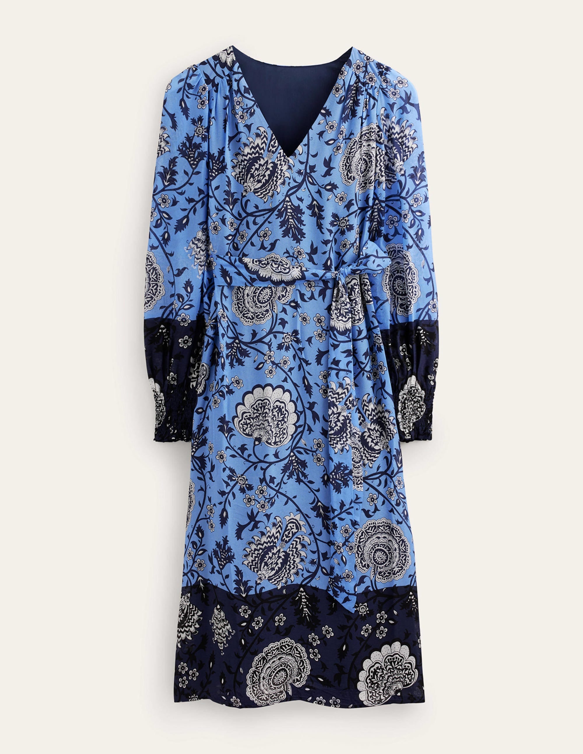 Tie Waist Midi Dress-Marina, Gardenia Grove - Image 6