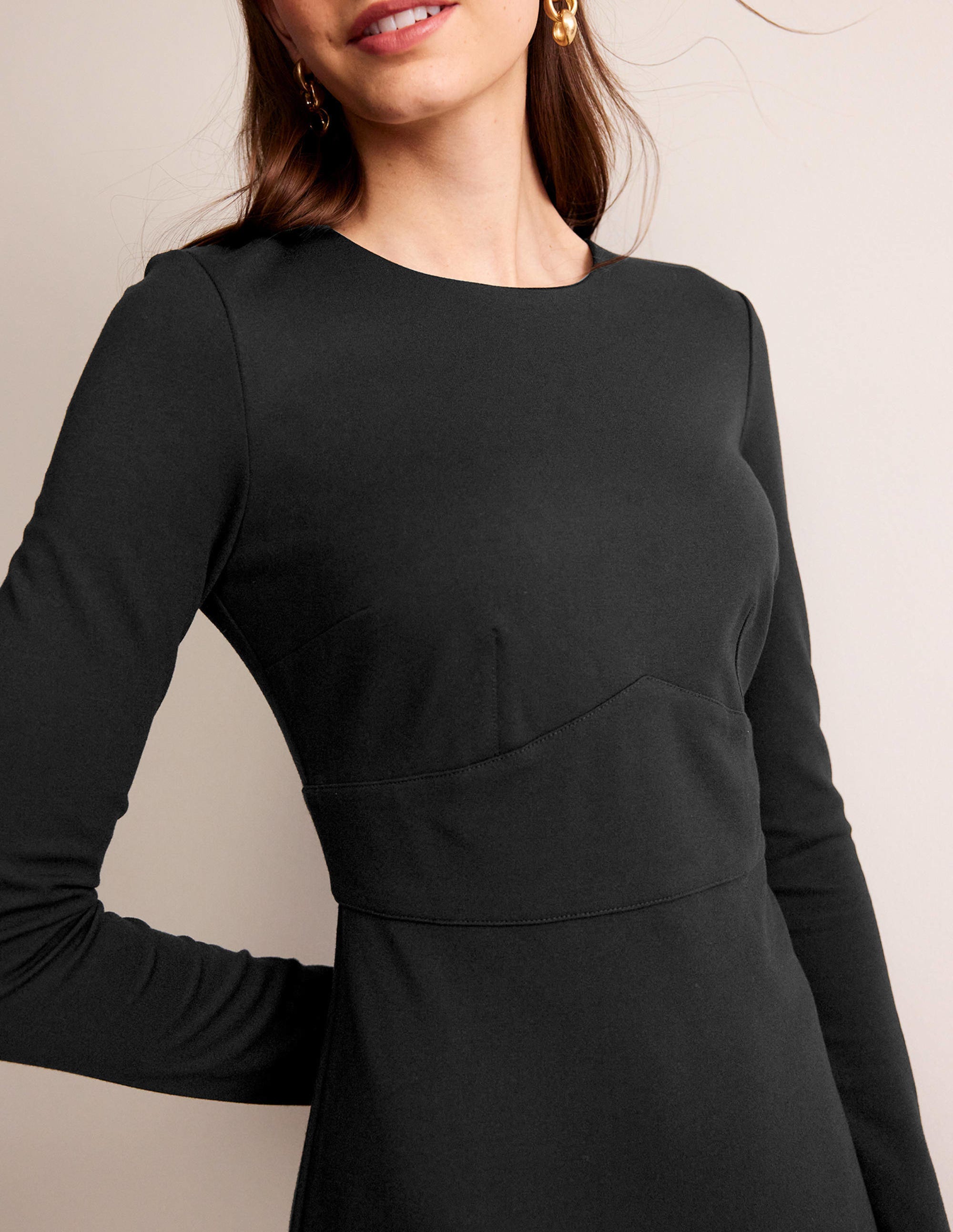 Nadia Ponte Midi Dress-Black - Image 2