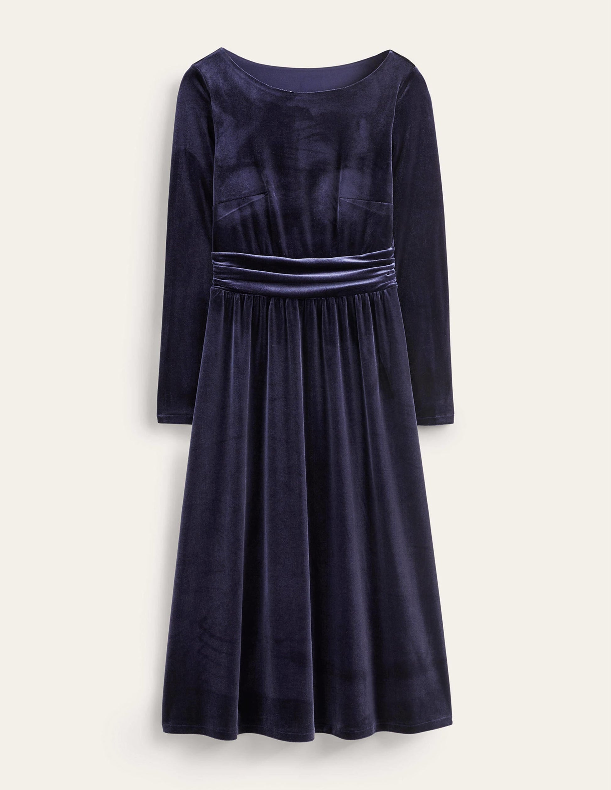 Navy Lois Velvet Dress-Navy-6