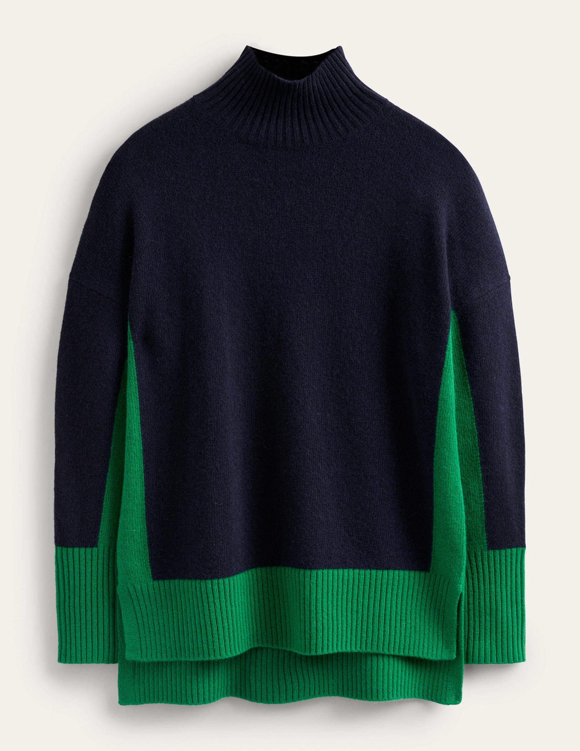 Jessica Oversized Jumper-Navy Colourblock-5