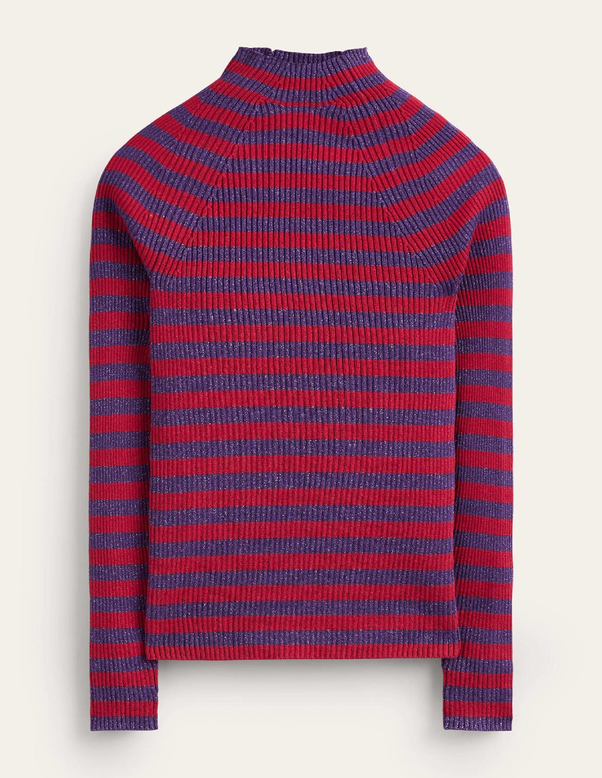 Matilda Sparkle Jumper-Rich Violet and Dark Red-5
