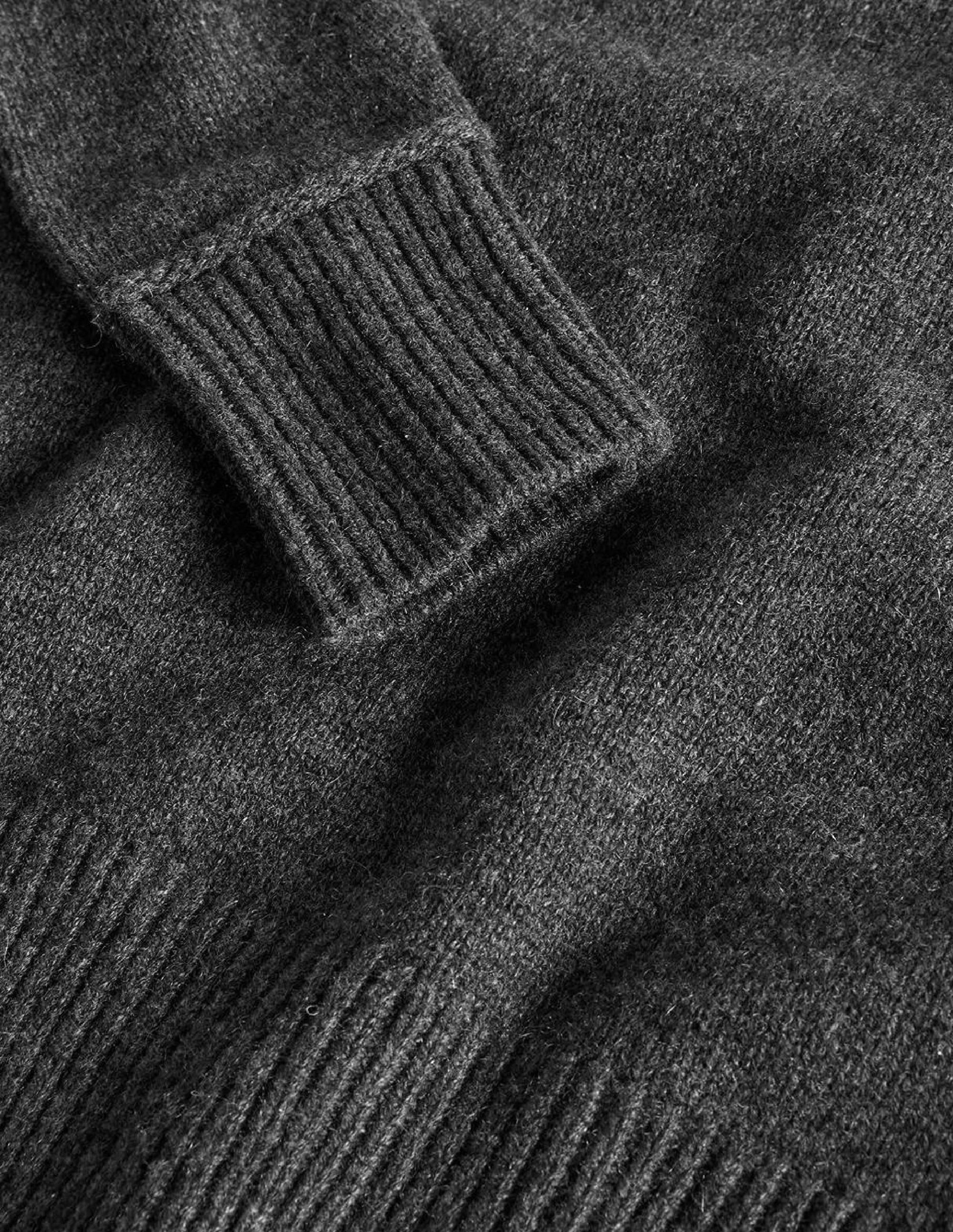 Lofty Cashmere Jumper-Charcoal Melange - Image 7