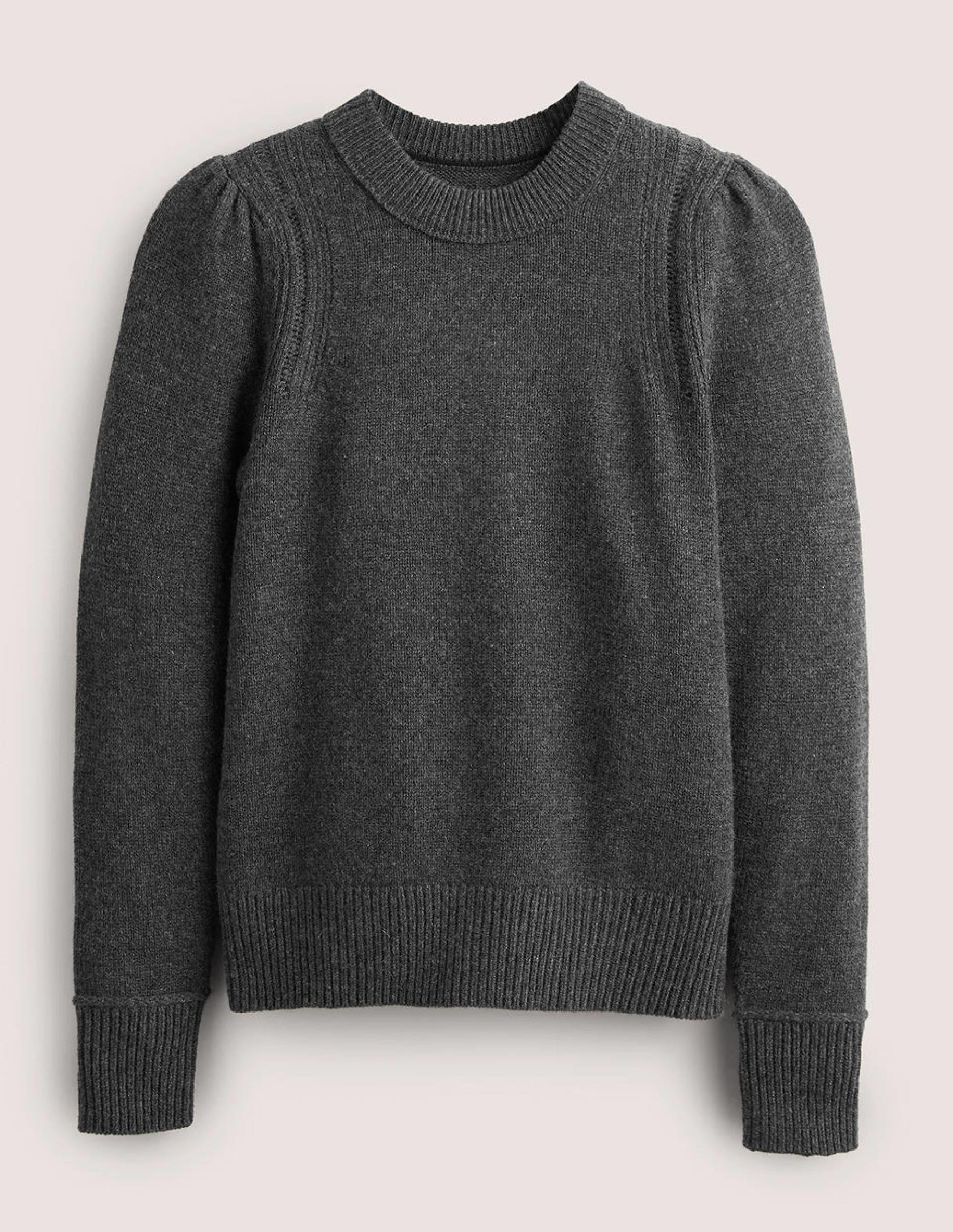Lofty Cashmere Jumper-Charcoal Melange-6