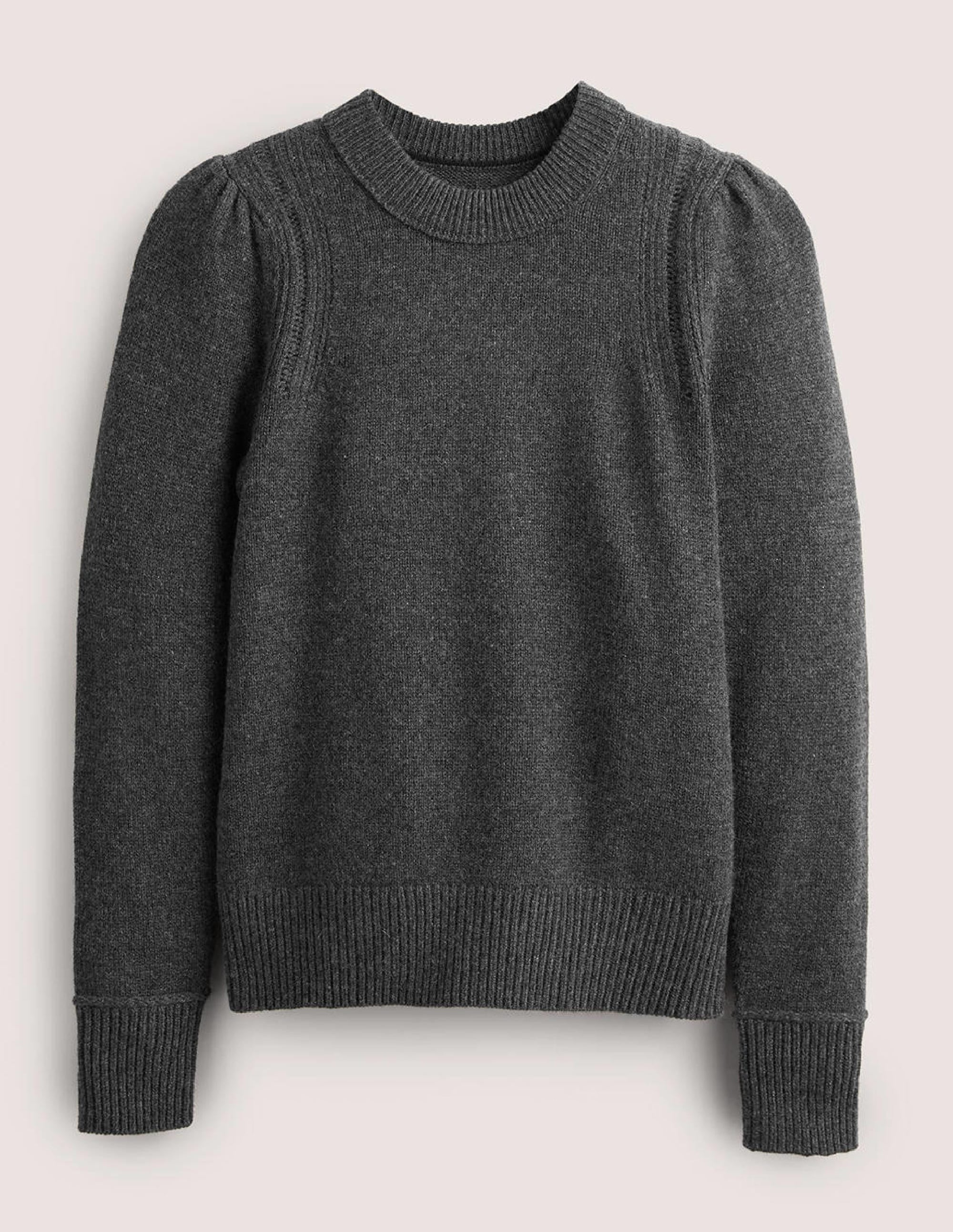 Lofty Cashmere Jumper-Charcoal Melange - Image 6