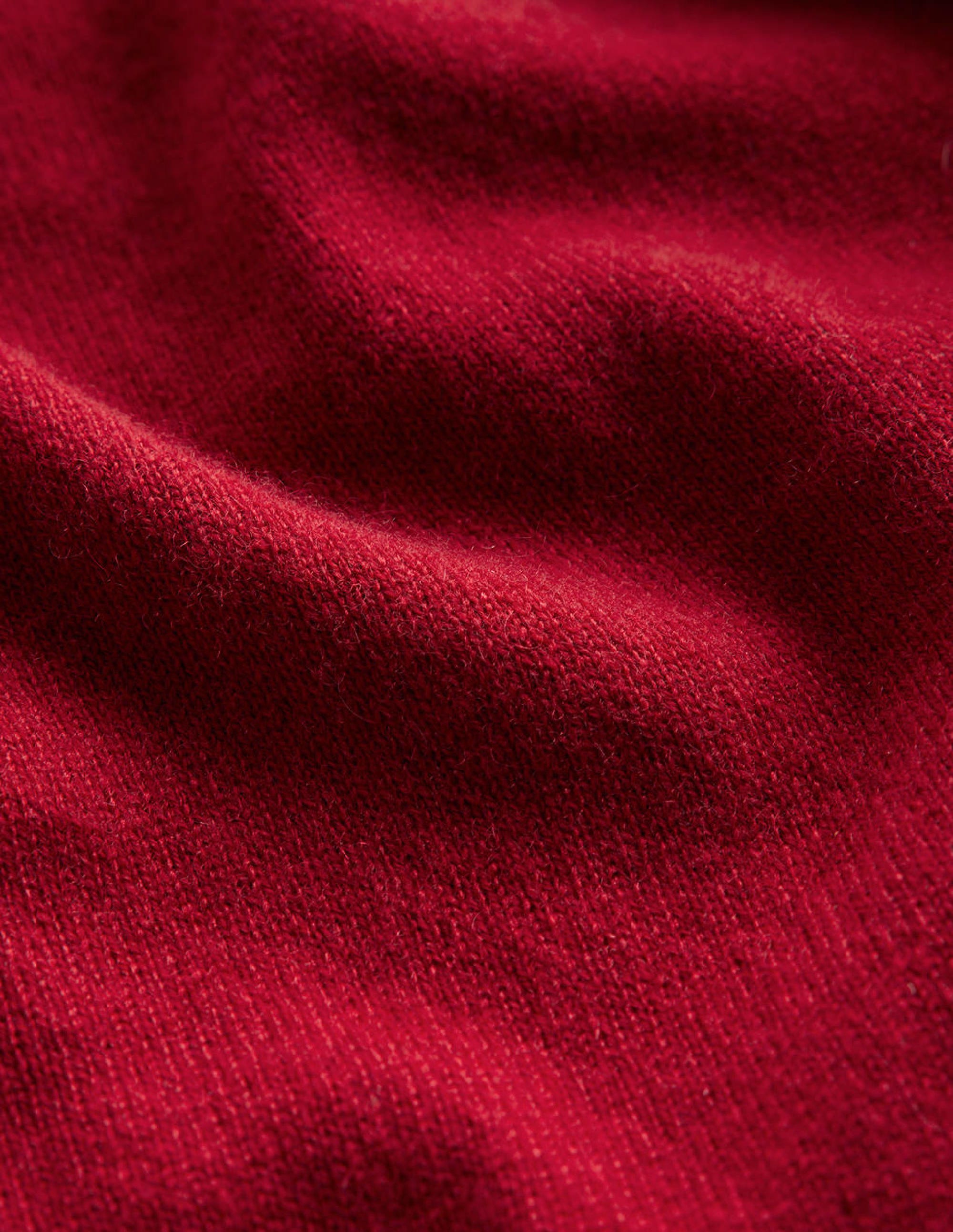 Eva Cashmere Crew Neck Jumper-Salsa - Image 7