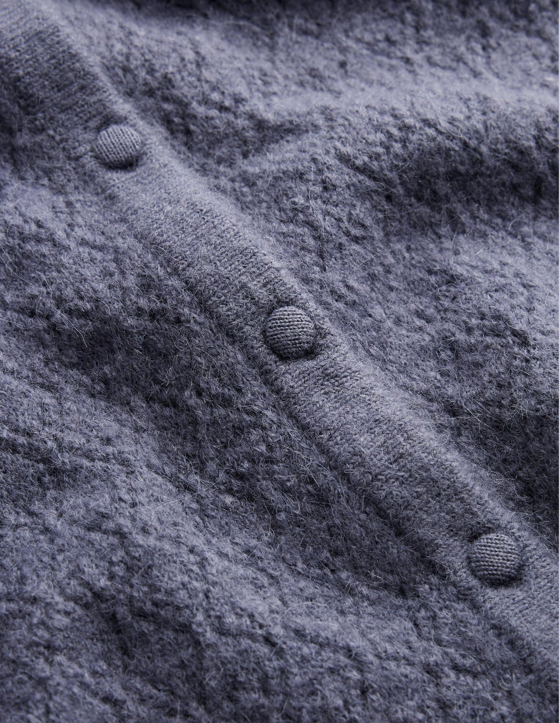 Fluffy Pointelle Cardigan-Nightshadow Blue-6