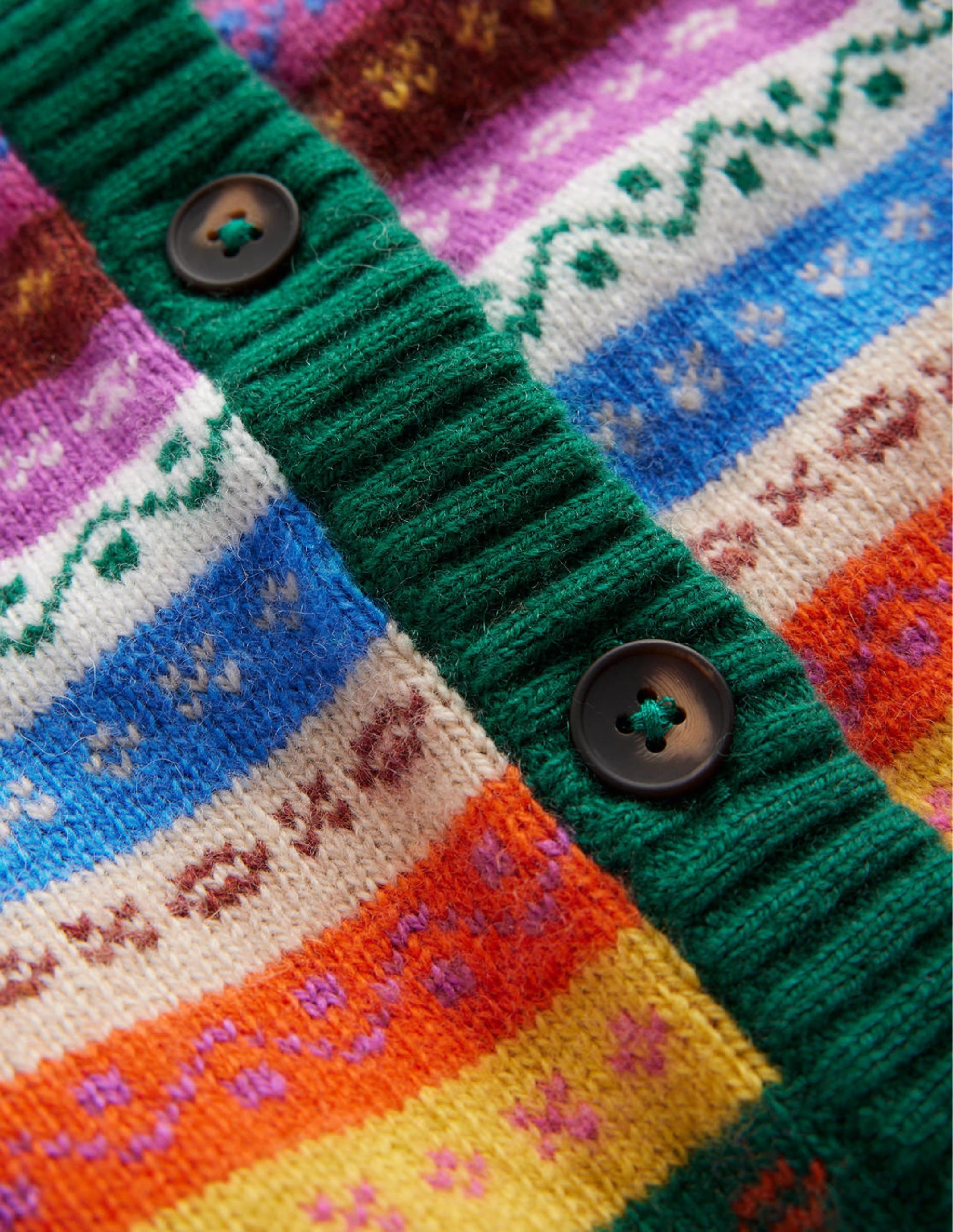 Edie Fair Isle Cardigan-Rainbow Fair Isle - Image 7