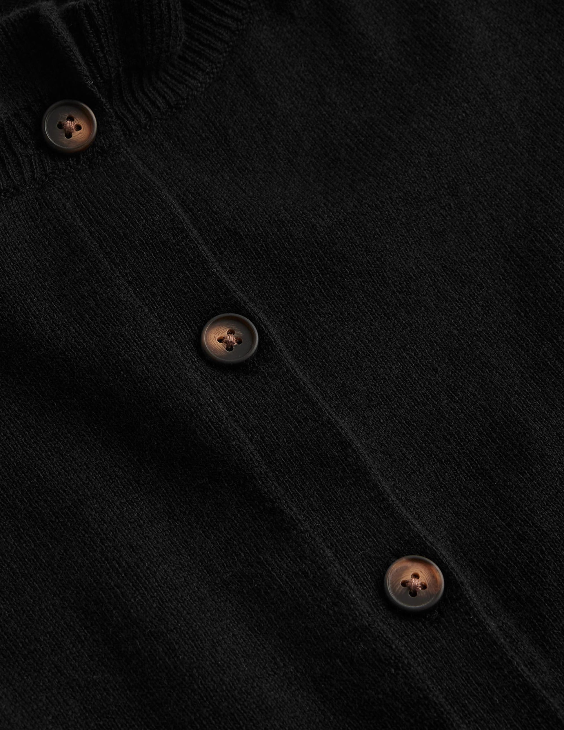 Ruffle-Neck Cardigan-Black-6