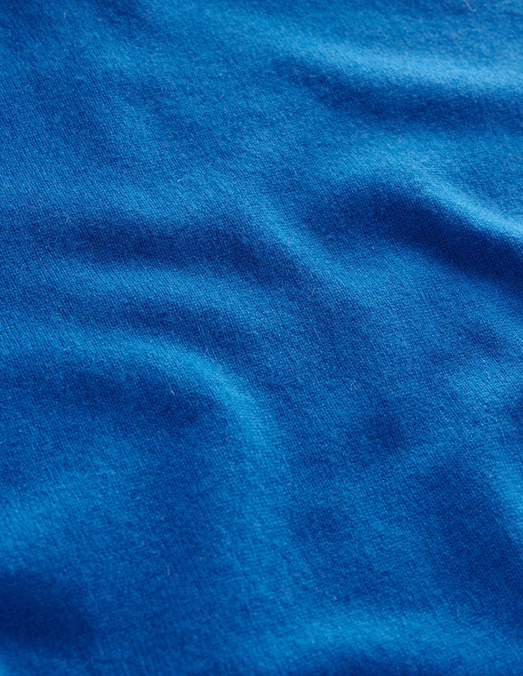 Eva Cashmere Roll Neck Jumper-Cyan - Image 6