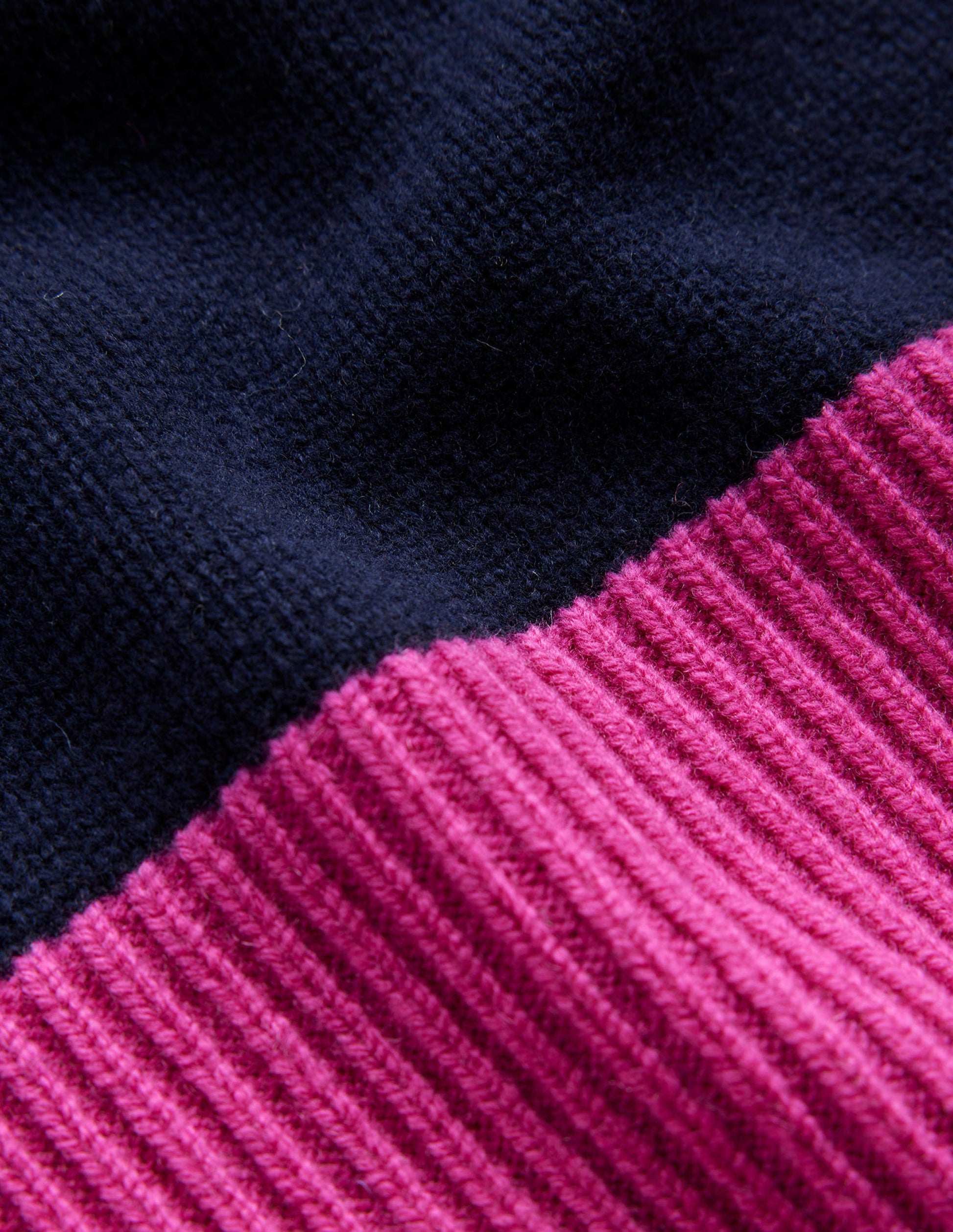 Olivia Merino Jumper-French Navy Colourblock-7