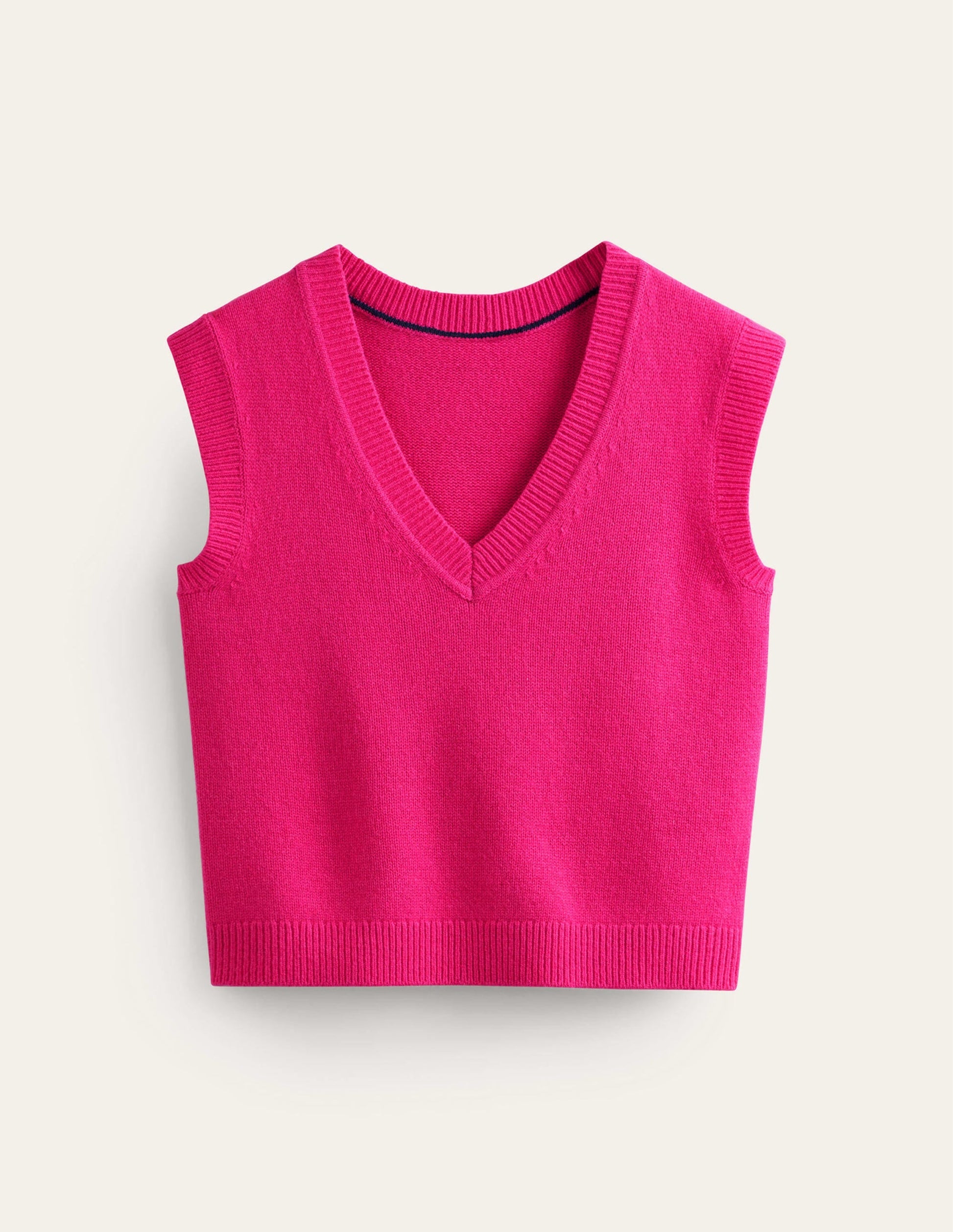 Olivia Merino Tank-Vibrant Pink-5