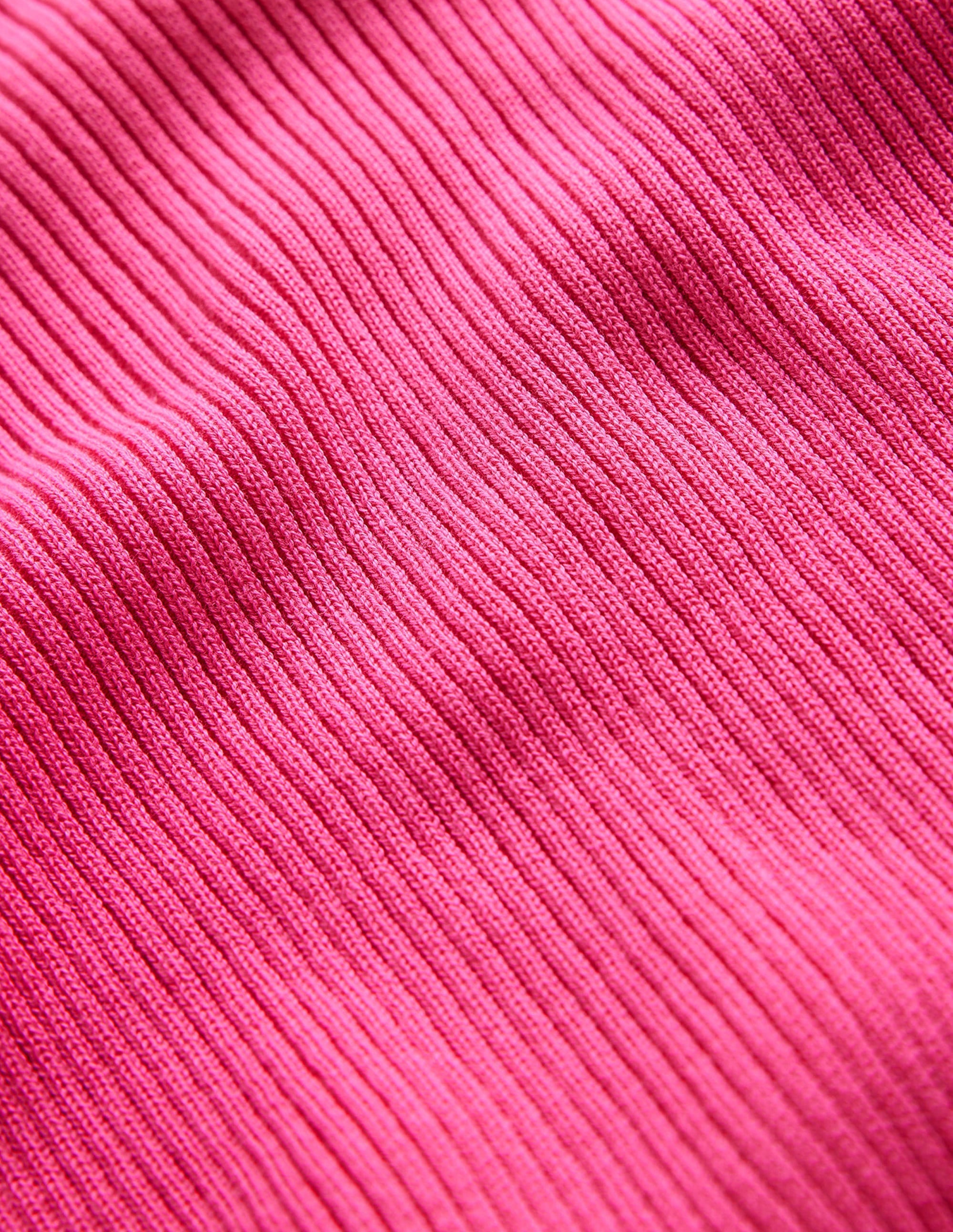 Ribbed Cotton Jumper-Pink - Image 6
