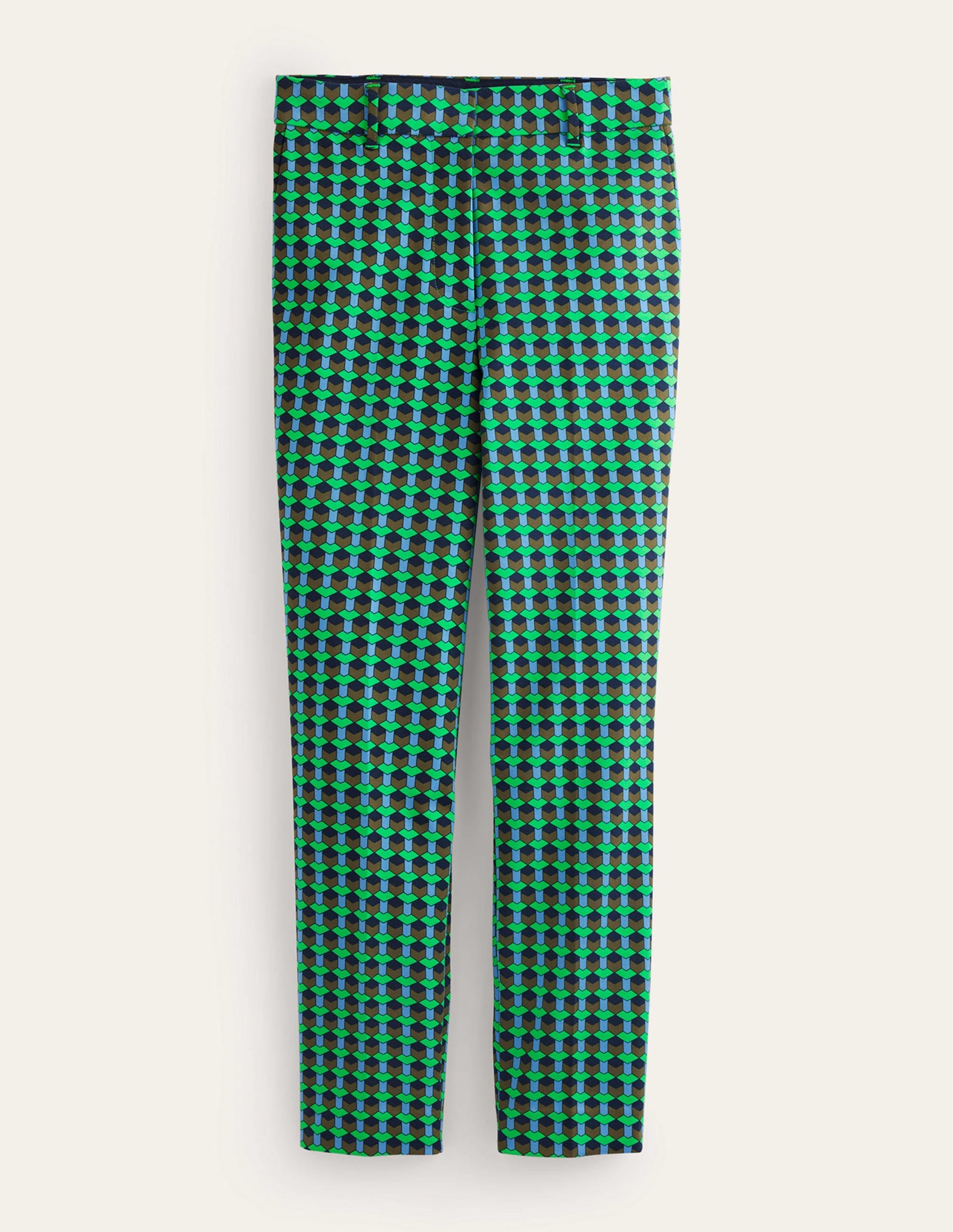 Highgate Printed Trousers-Bright Green, Terrace Geo - Image 6