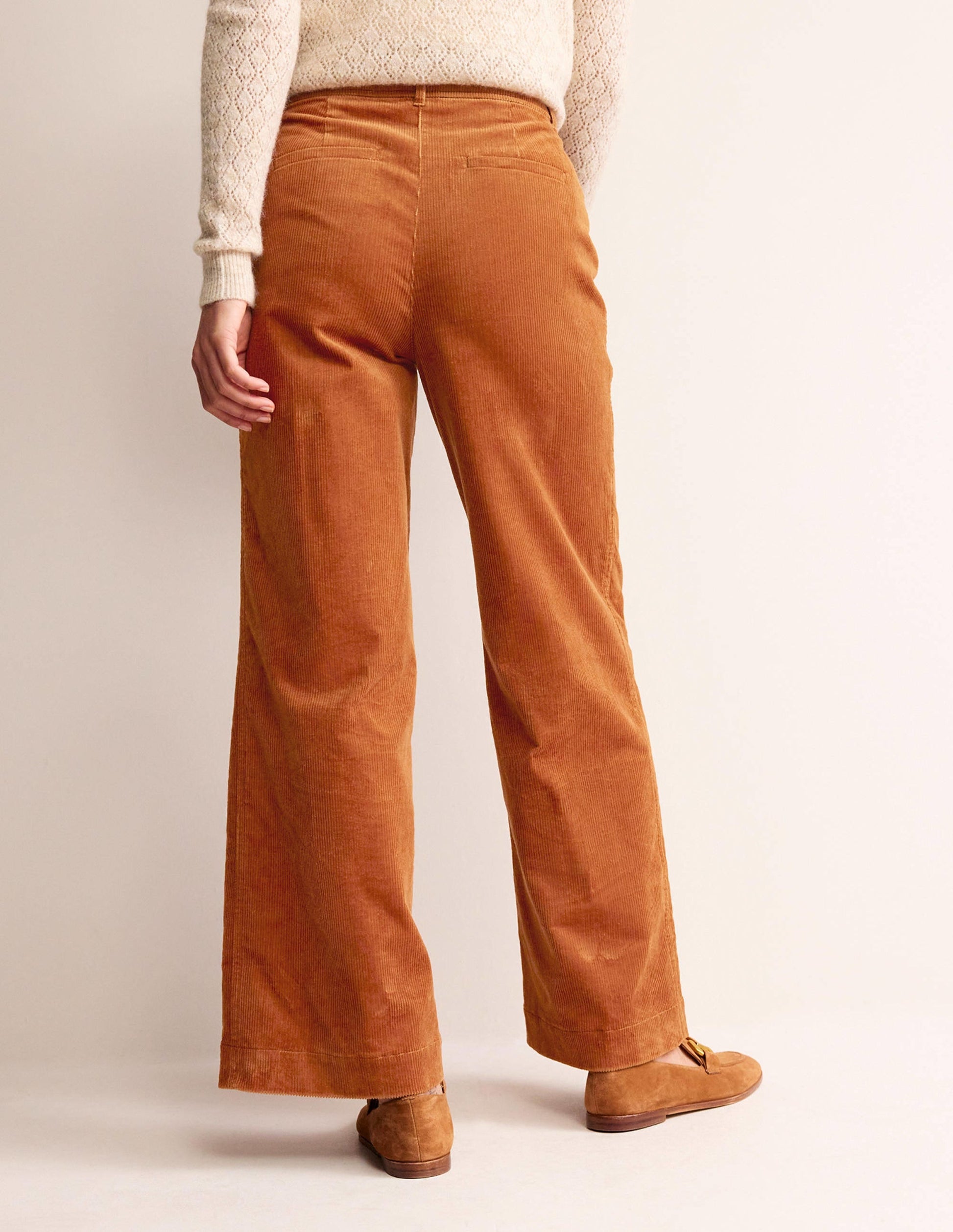 Westbourne Corduroy Trousers-Pumpkin-3
