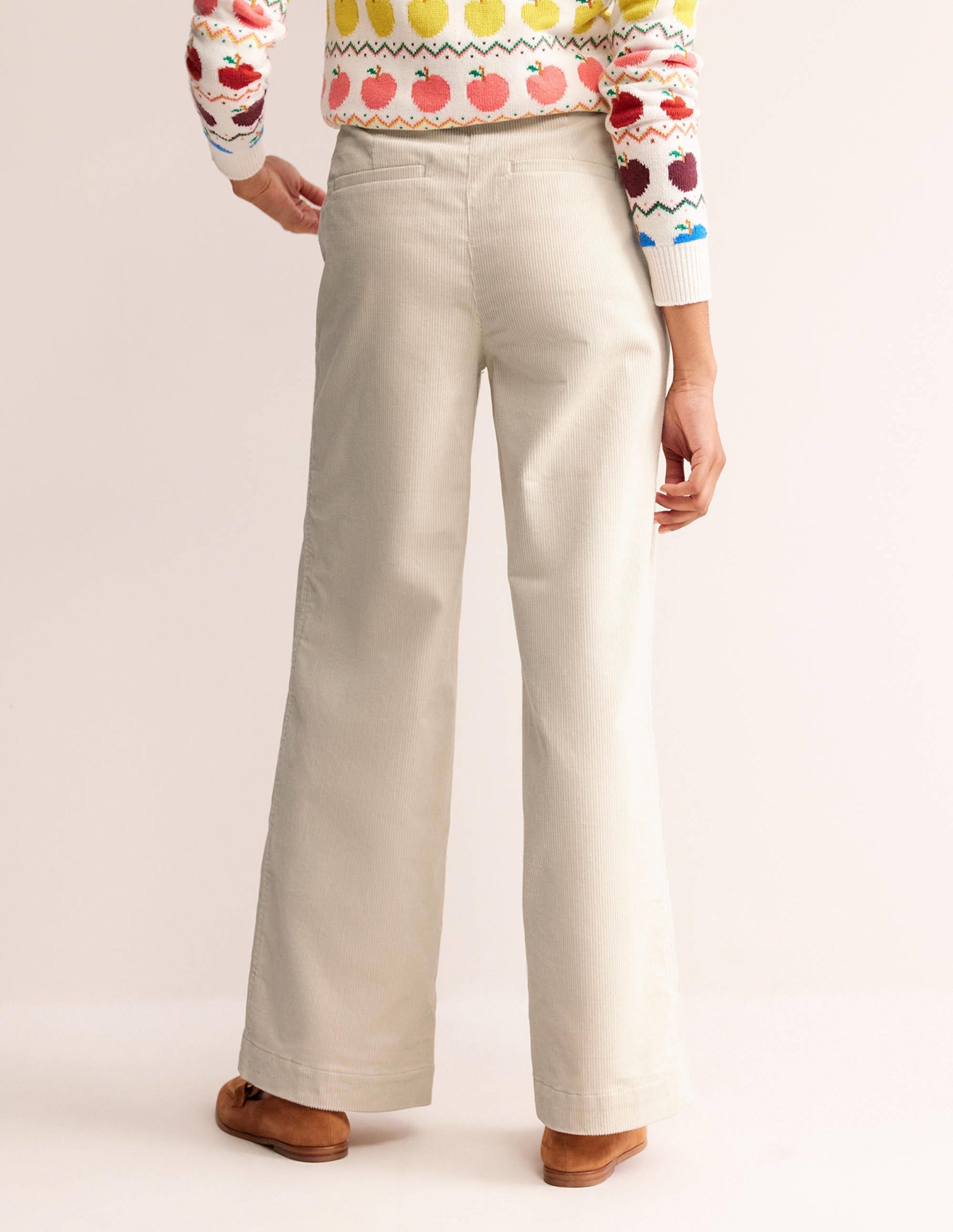 Westbourne Corduroy Trousers-Vanilla - Image 3