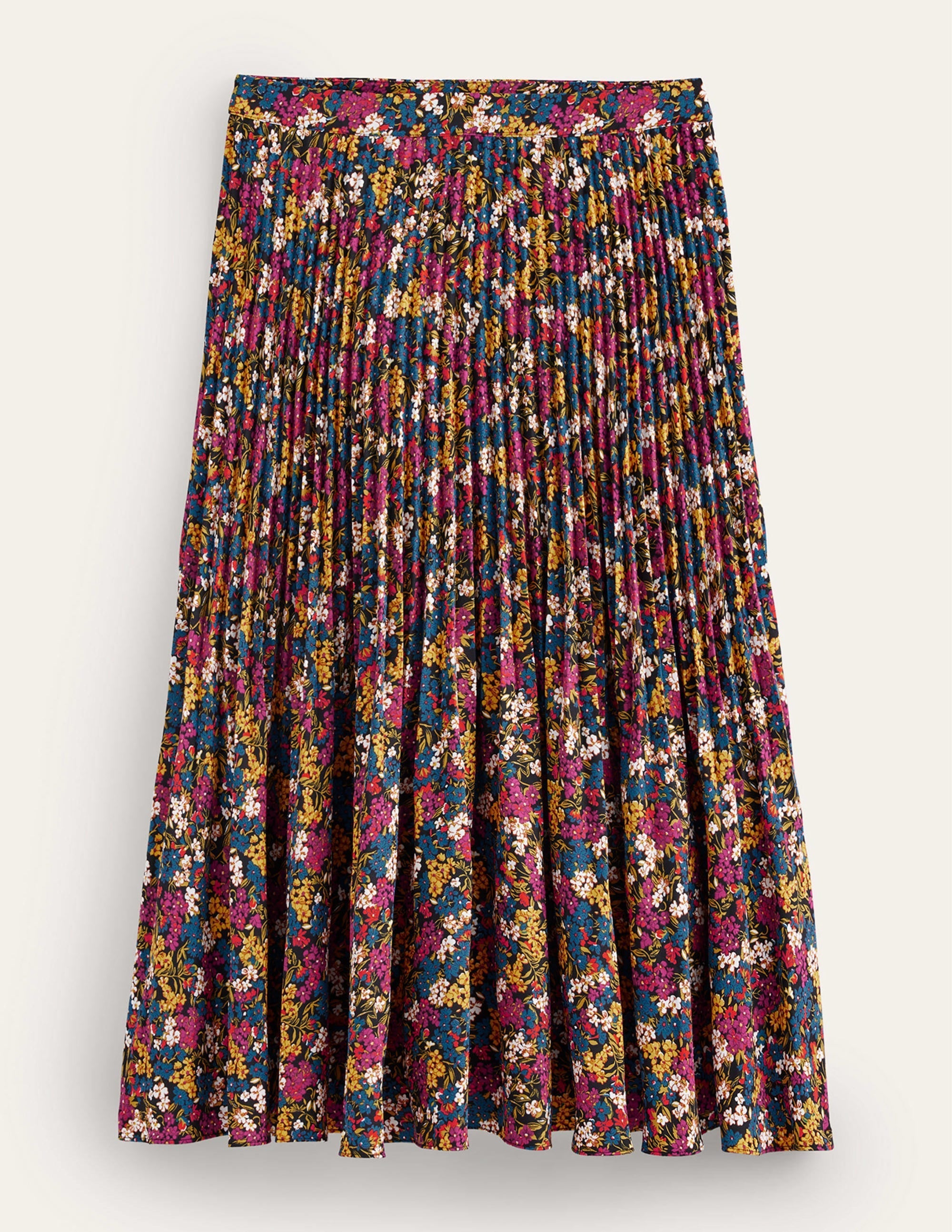 Pleated Midi Skirt-Multi, Botanic Dawn - Image 10