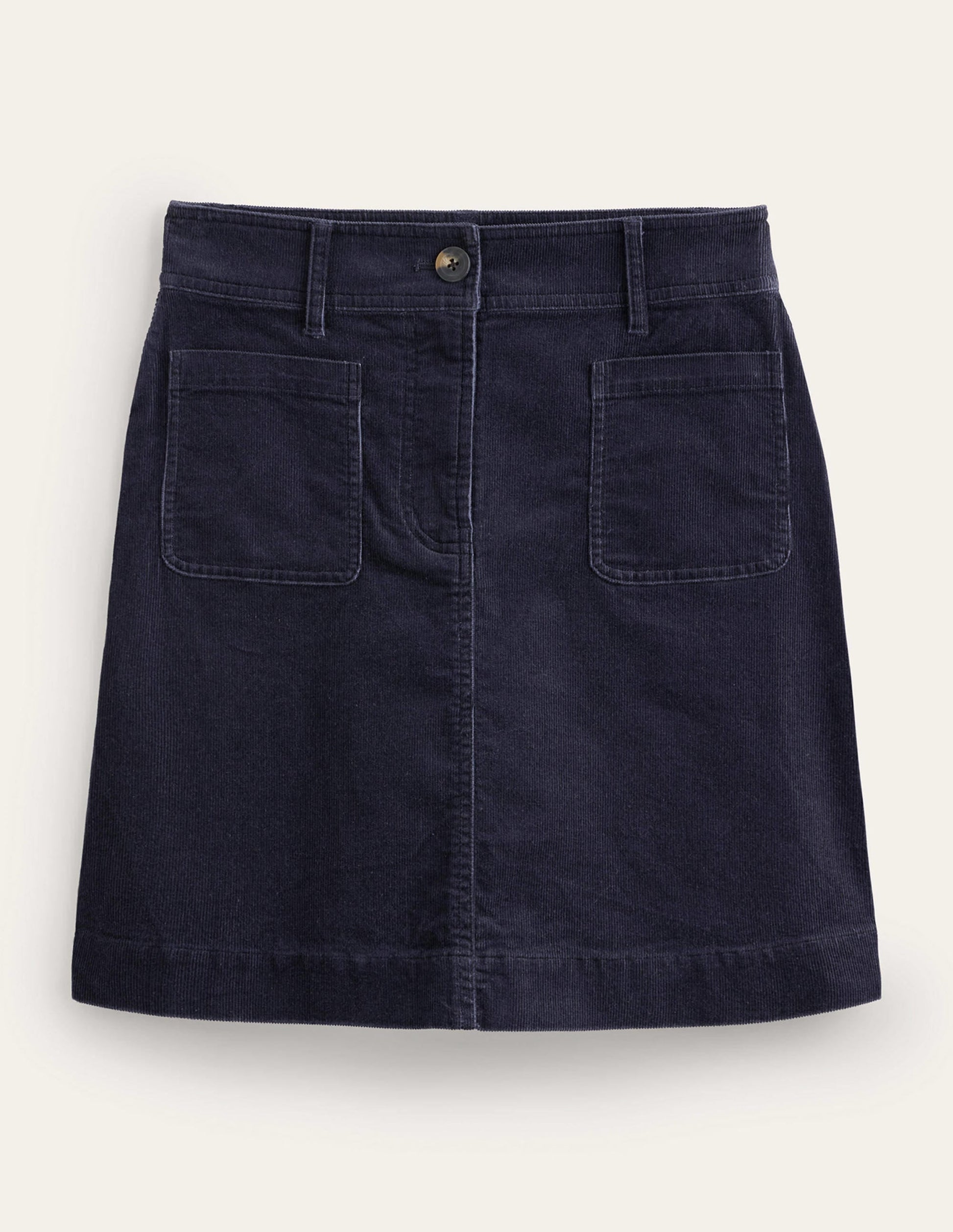 Estella Cord Skirt-Navy-7