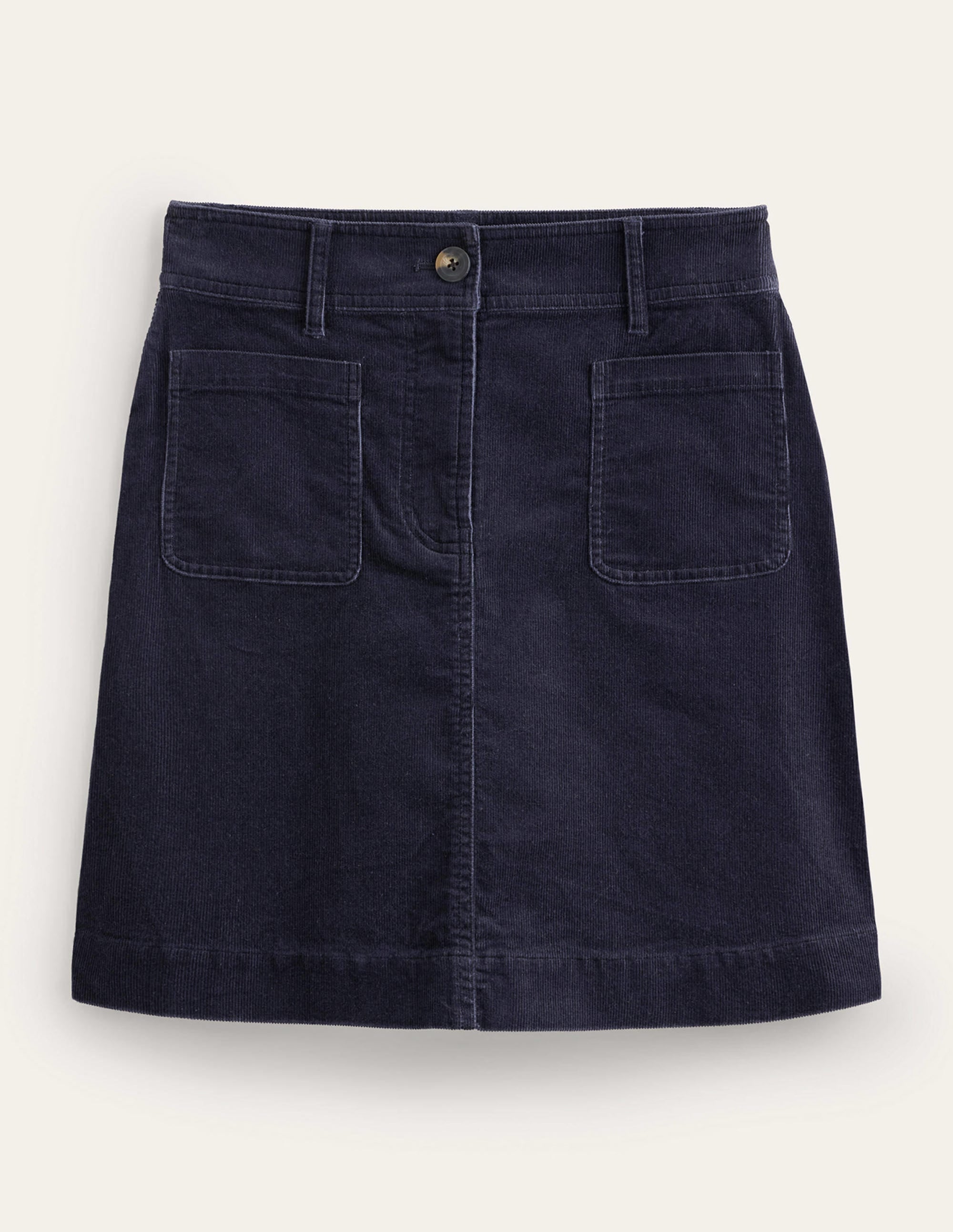 Estella Cord Skirt-Navy - Image 7