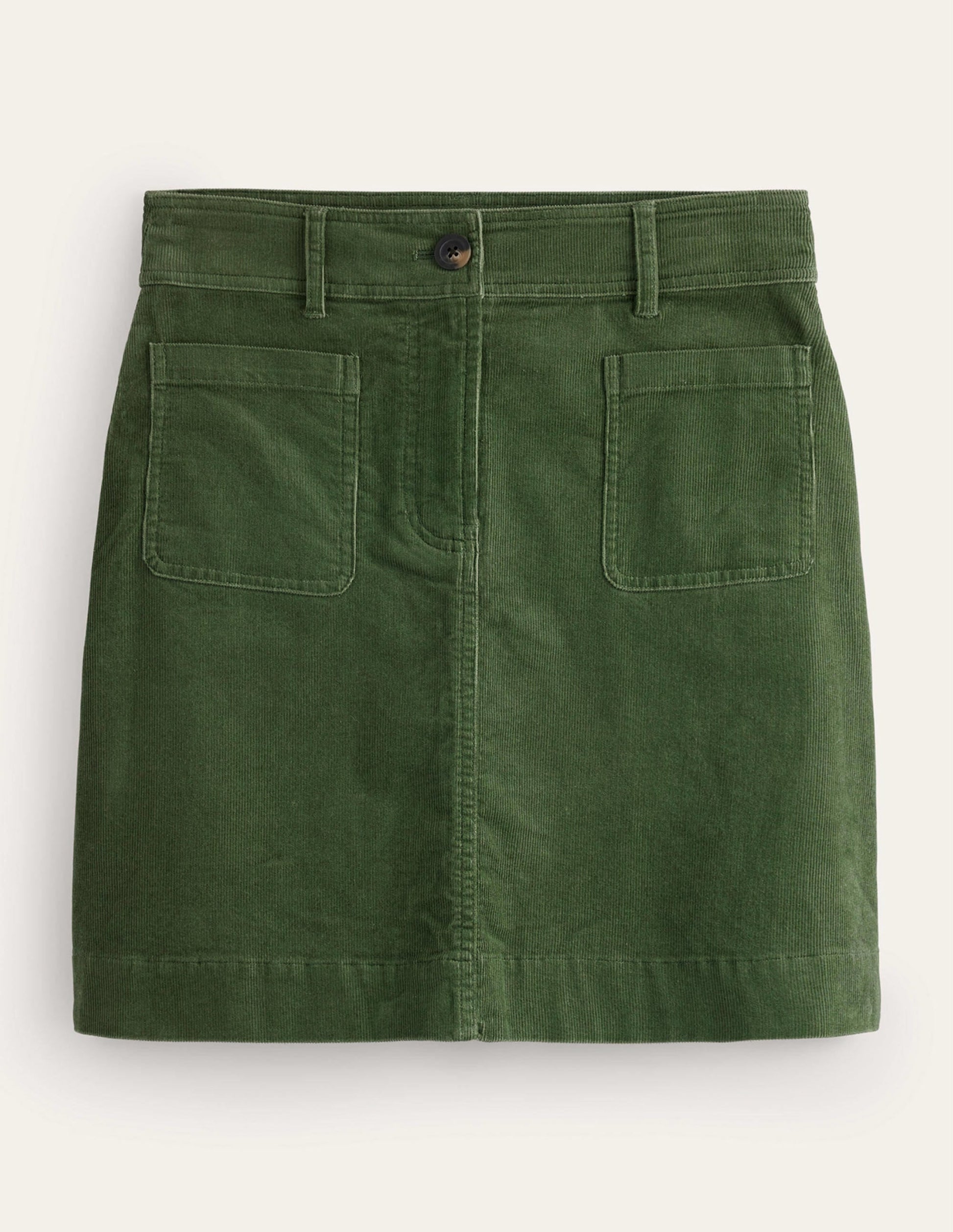 Estella Cord Skirt-Winter Green-5