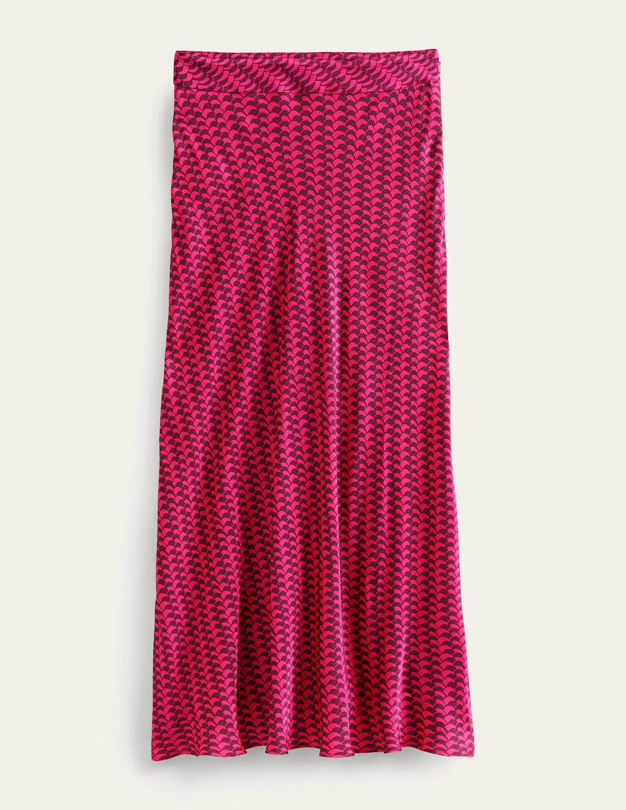 Cecelia Midi Skirt-Vibrant Pink, Geo Fall - Image 6